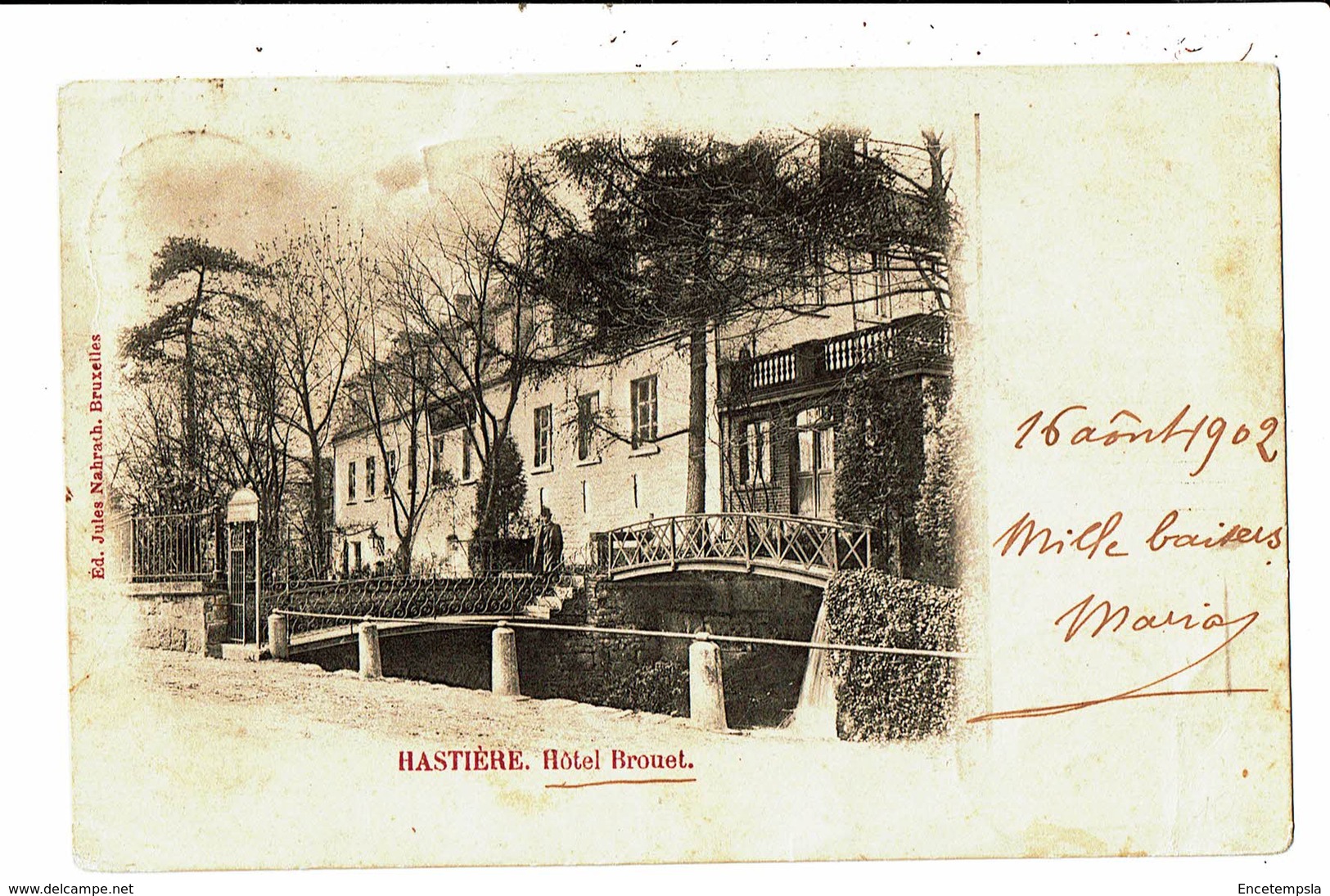 CPA - Carte Postale - Belgique-Hastière Hotel Brouet En 1902  -VM5325 - Hastiere