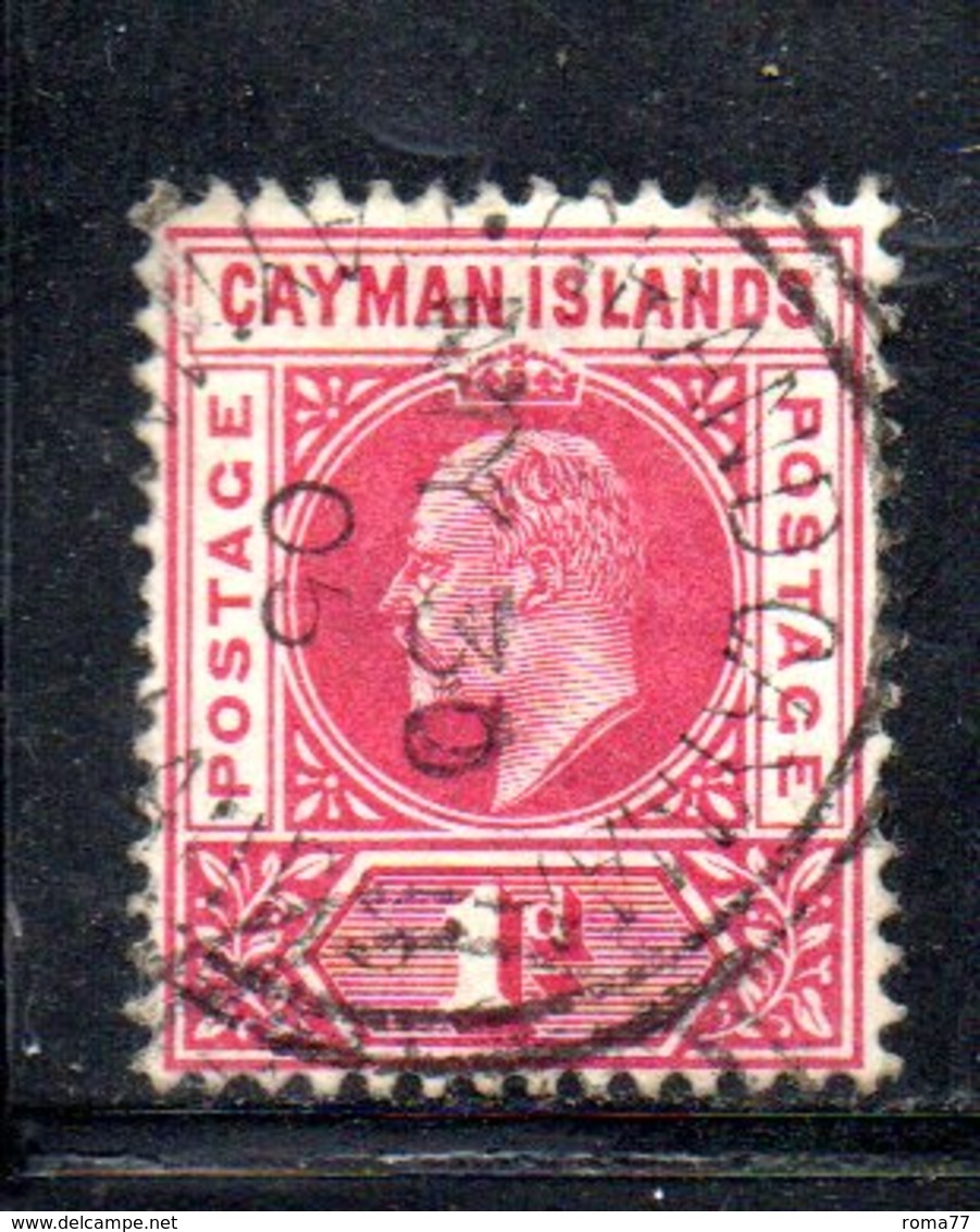 APR110 - CAYMAN 1902, Yvert N. 4  Usato  (2380A)  Fil CA - Cayman Islands