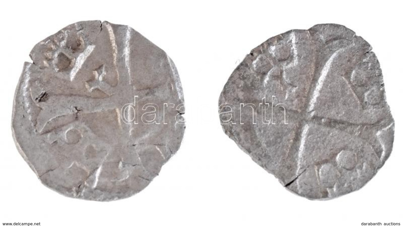 1387-1427. Parvus Ag 'Zsigmond' (2x) (0,37g/0,24g) T:2,2- 
Hungary 1387-1427. Parvus Ag 'Sigismund' (2x) (0,37g/0,24g) C - Sin Clasificación