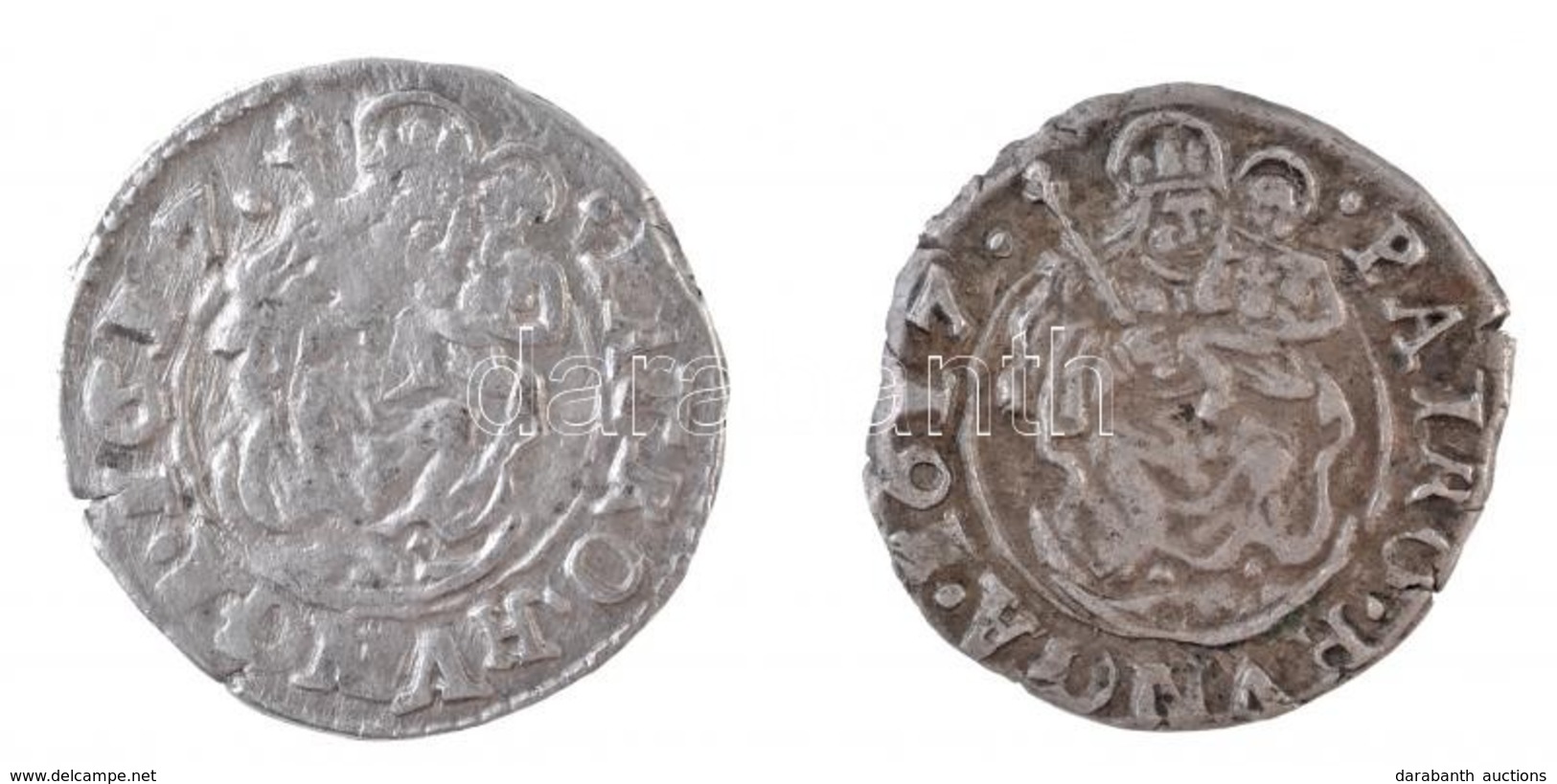 1617K-B Denár Ag (2x) 'II. Mátyás' (0,71g/0,80g) T:2,2-
Hungary 1617K-B Denar Ag (2x) 'Matthias II' (0,71g/0,80g) C:XF,V - Sin Clasificación