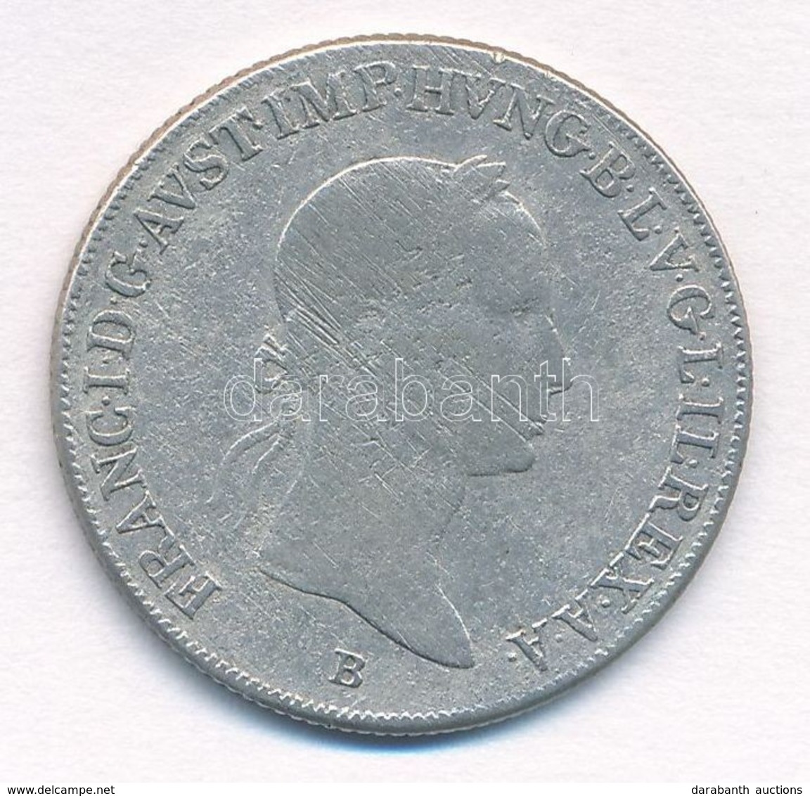 1835B 20kr Ag 'I. Ferenc' Körmöcbánya (6,47g) T:2-,3 Hungary 1835B 20 Kreuzer Ag 'Franz I' Kremnitz (6,47g) C:VF,F 
Husz - Sin Clasificación