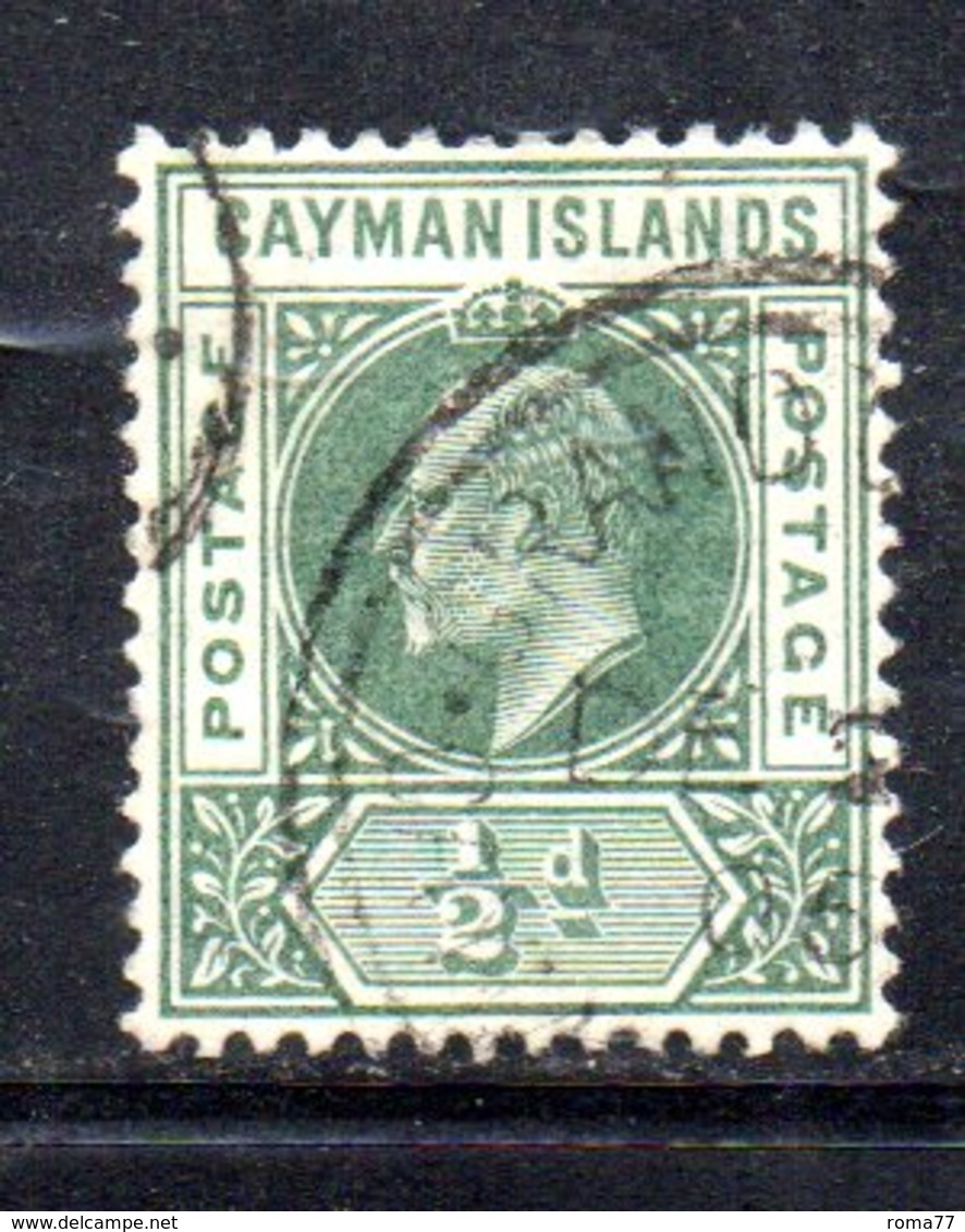 APR198 - CAYMAN 1905, Yvert N. 8  Usato  (2380A)  Fil  Multi CA - Cayman (Isole)