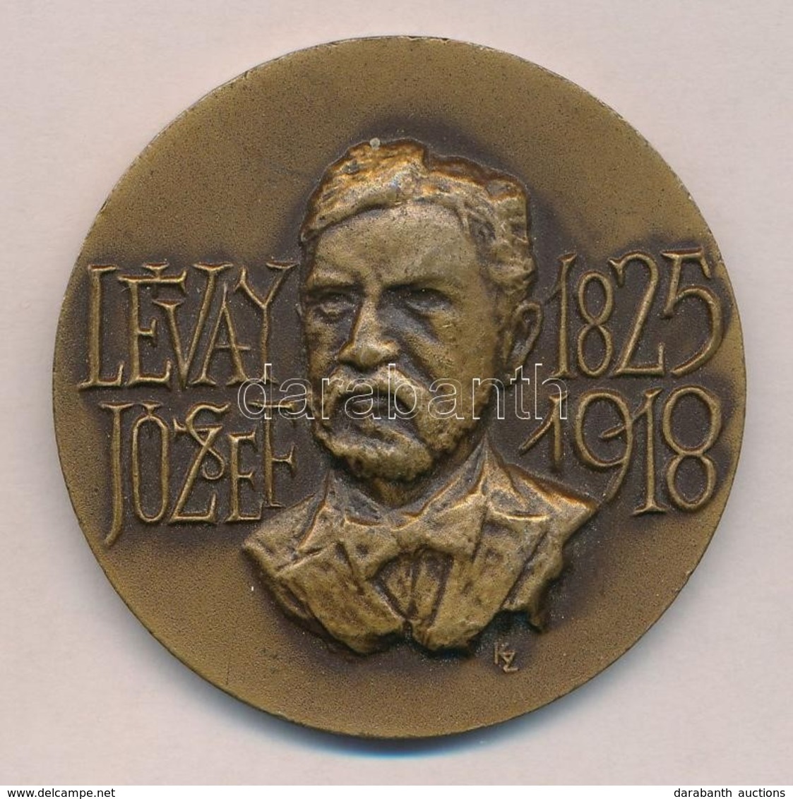 Képíró Zoltán (1944-1981) 1973. 'Lévay József 1825-1918 / Lévay József Tudományos Könyvtár Emlékérme' Br Emlékérem (50mm - Zonder Classificatie