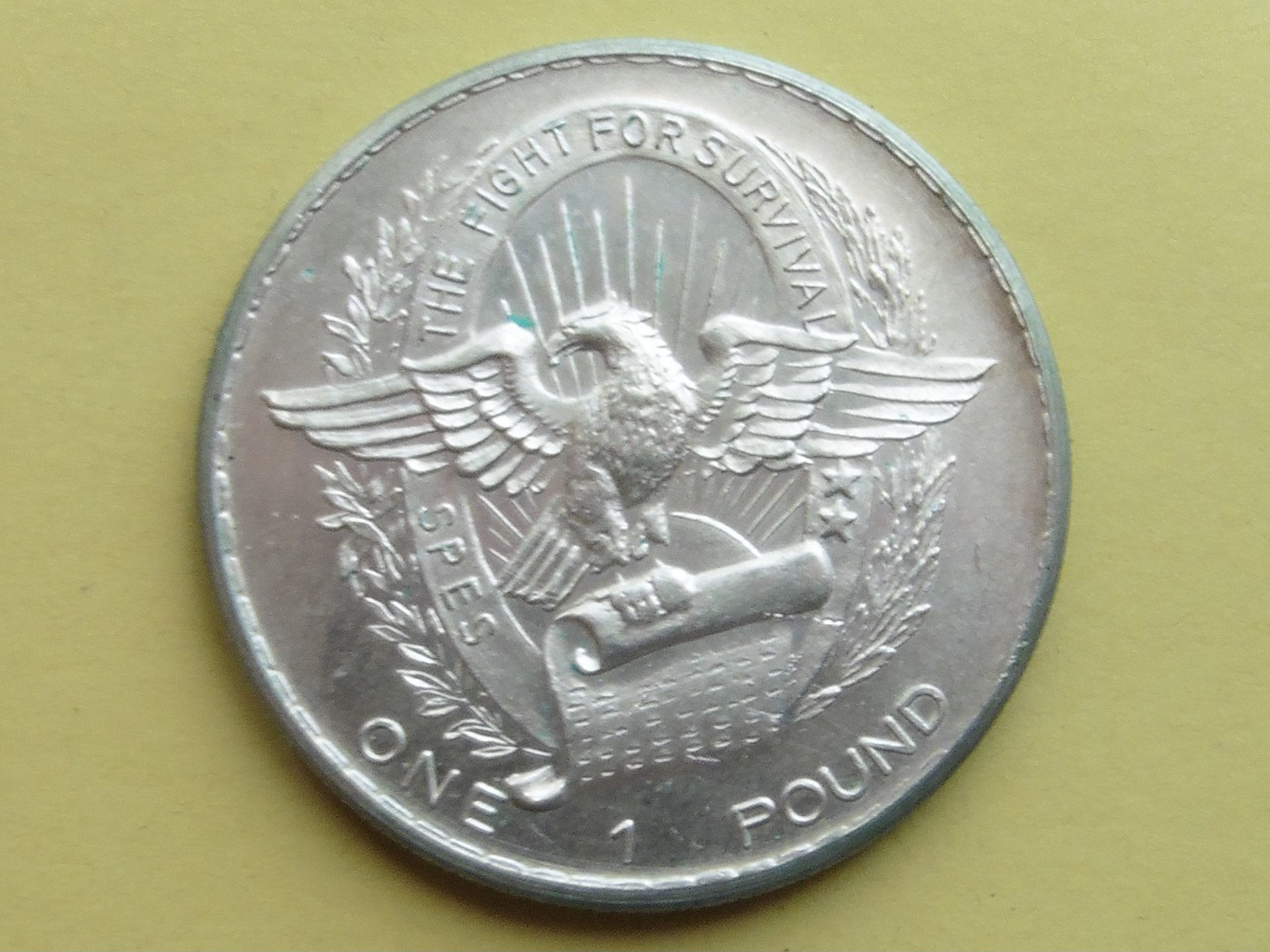 1 POUND BIAFRA 1969 En Argent Afrique One Pound Rareté - Autres & Non Classés