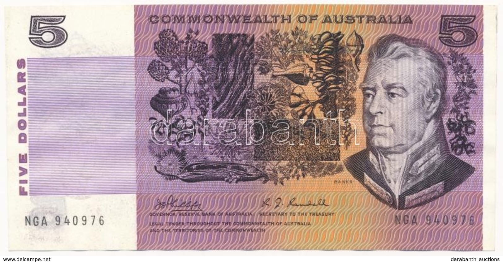 Ausztrália 1969. 5D T:I
Australia 1969. 5 Dollar C:UNC - Unclassified