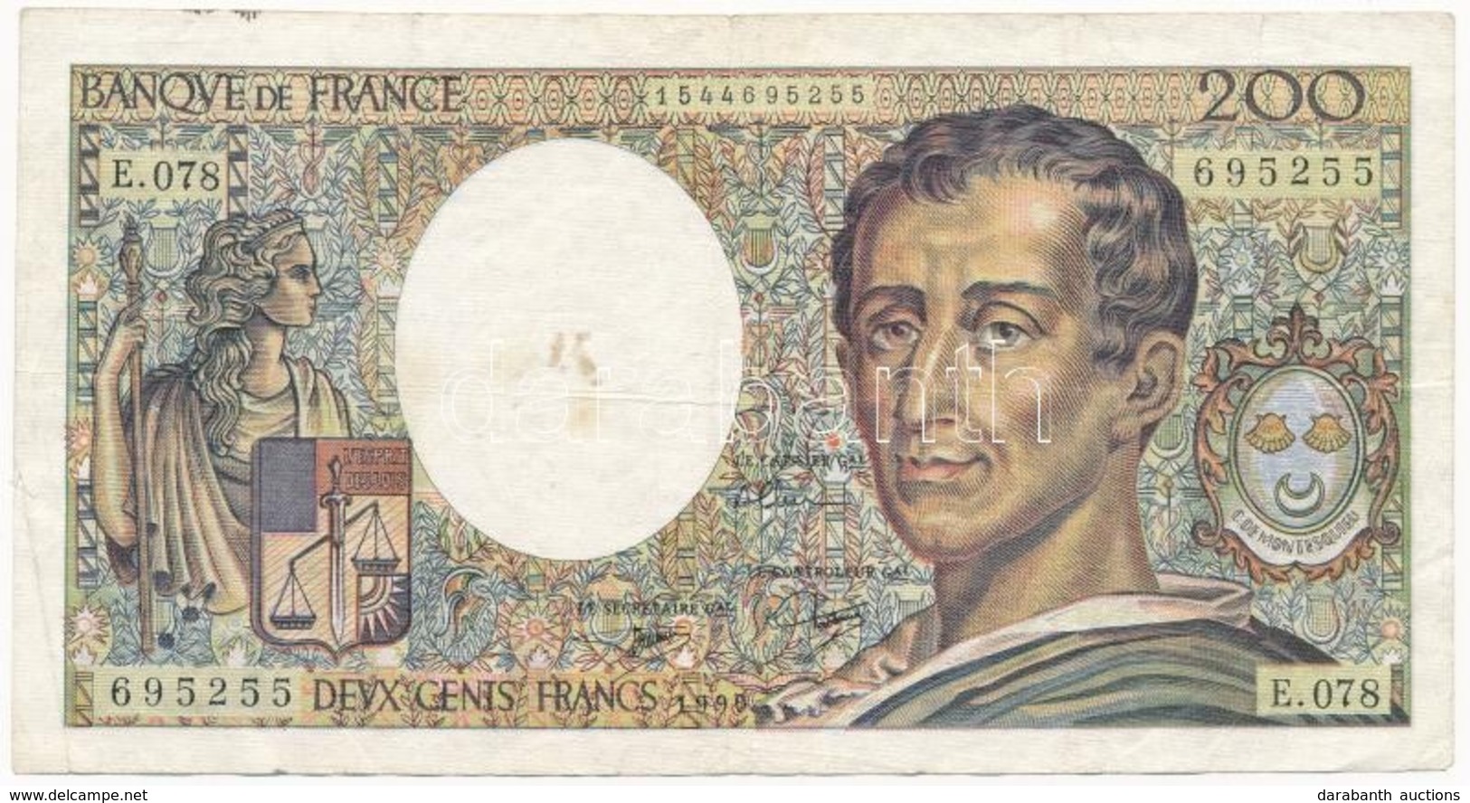 Franciaország 1990. 200Fr T:III
France 1990. 200 Francs C:F - Non Classés