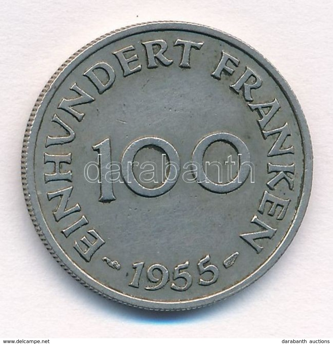 NSZK / Saar-vidék 1955. 100Fr Ni T:2
FRG / Saarland 1995. 100 Franken Ni C:XF
Krause KM#4 - Unclassified