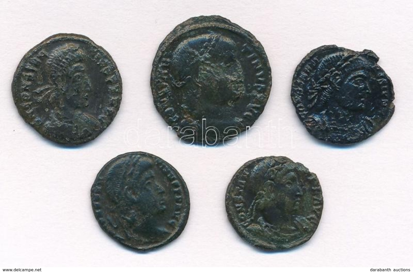 Római Birodalom 5db-os Vegyes Római Rézpénz Tétel A Kr. U. III-IV. Századból T:2- 
Roman Empire 5pcs Of Various Roman Co - Sin Clasificación