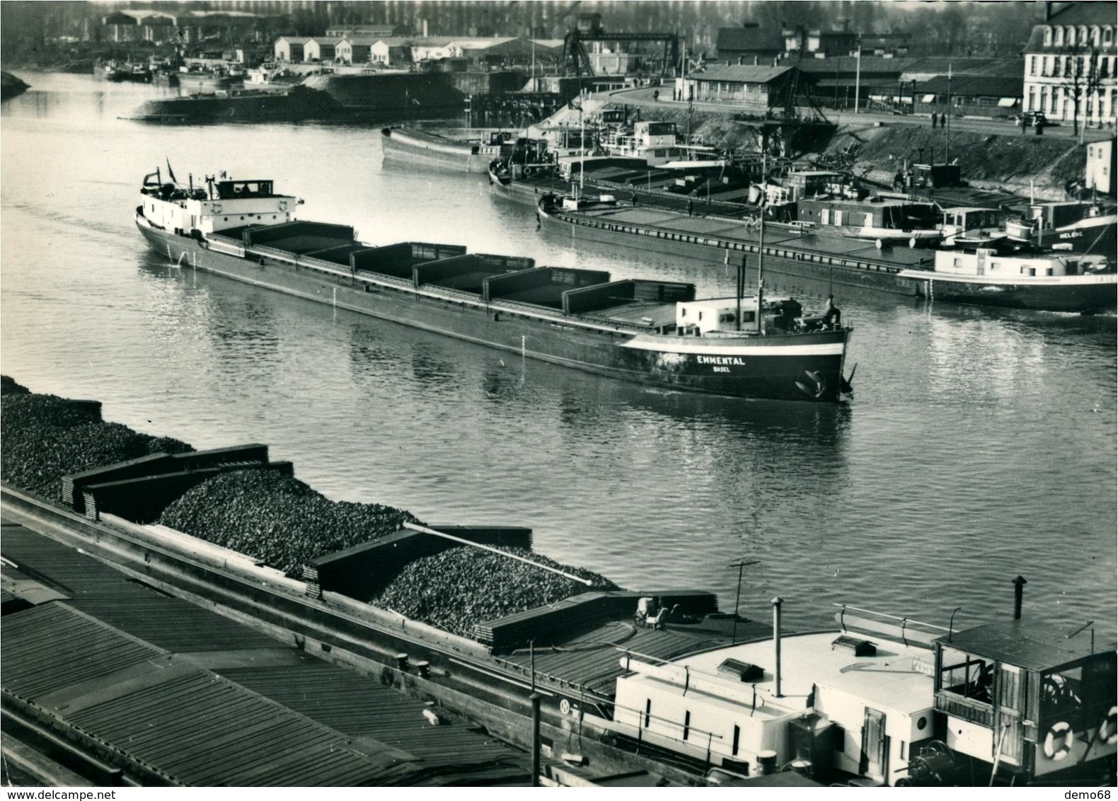 STRASBOURG Port Autonome  Avan-Port Nord  Avec Péniche  Photo Véritable Sato - Strasbourg