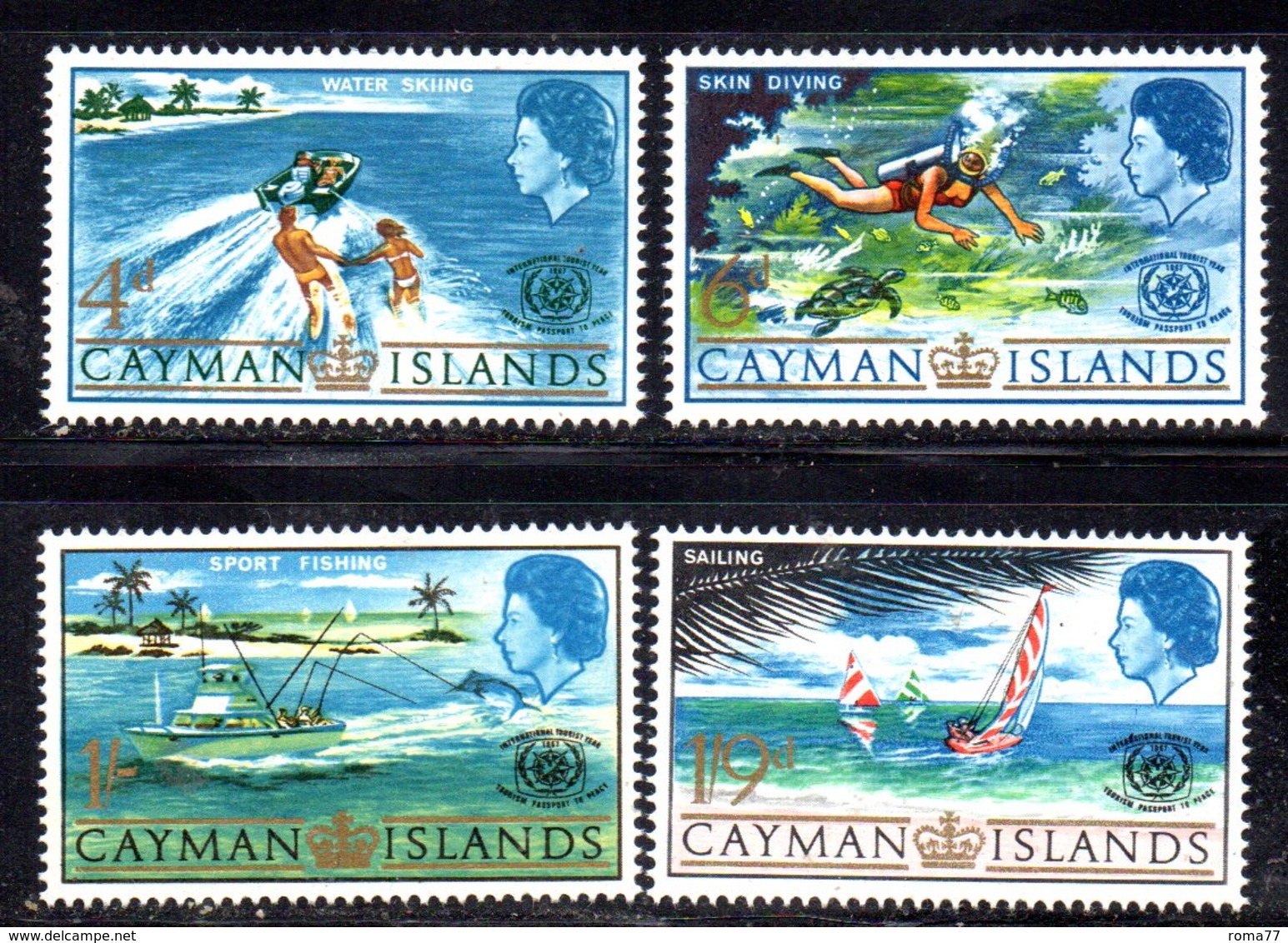 APR1832 - CAYMAN 1967,  Serie Yvert N. 197/200  ***  MNH   (2380A) Turismo - Cayman (Isole)