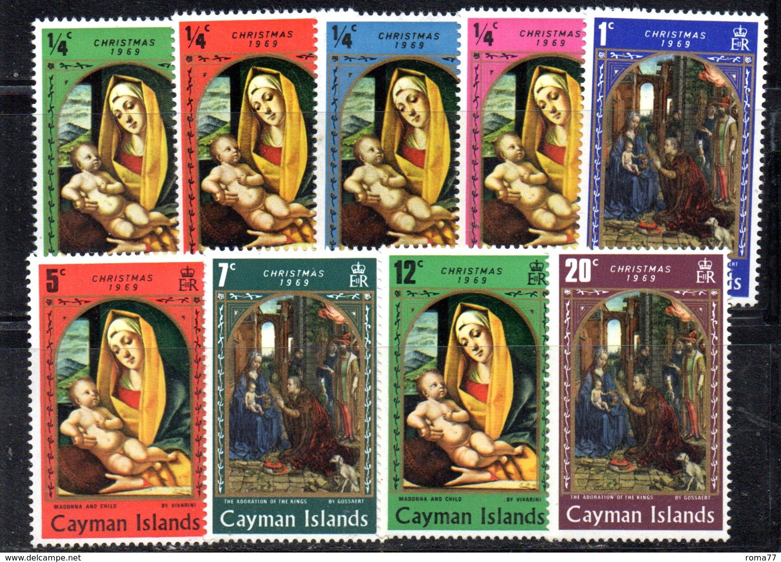 APR1864 - CAYMAN 1969,  Serie Yvert N. 244/252  ***  MNH   (2380A)  Natale Christmas Noel - Cayman (Isole)