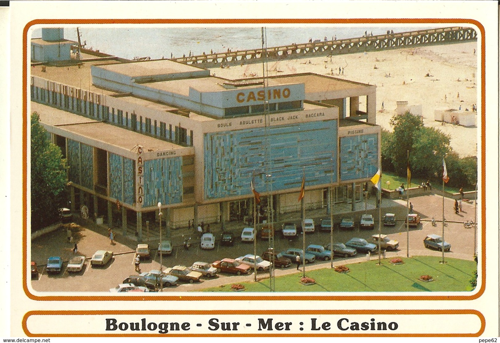 Boulogne Sur Mer-lot 4 Cartes- Le Casino - La Plage Et L'esplanade-l'hoverport- Aéroglisseur-cpm - Boulogne Sur Mer