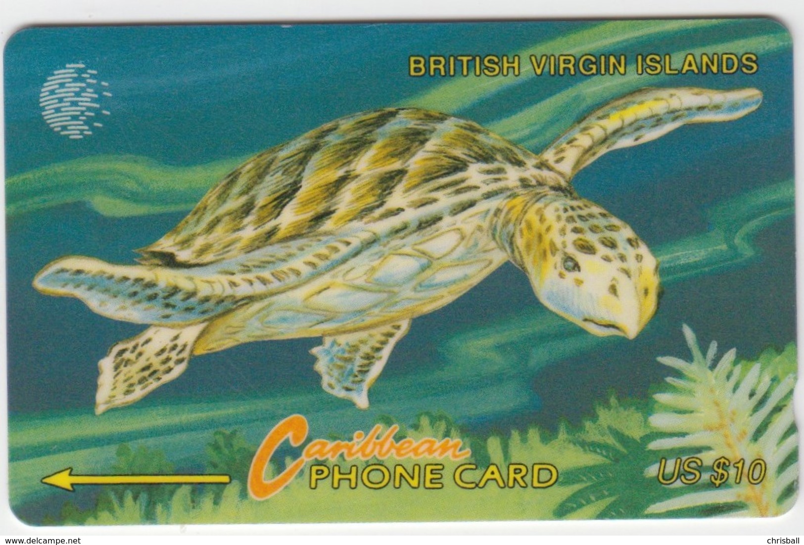 Virgin Islands GPT Phonecard (Fine Used) Code 21CBVC - Jungferninseln (Virgin I.)