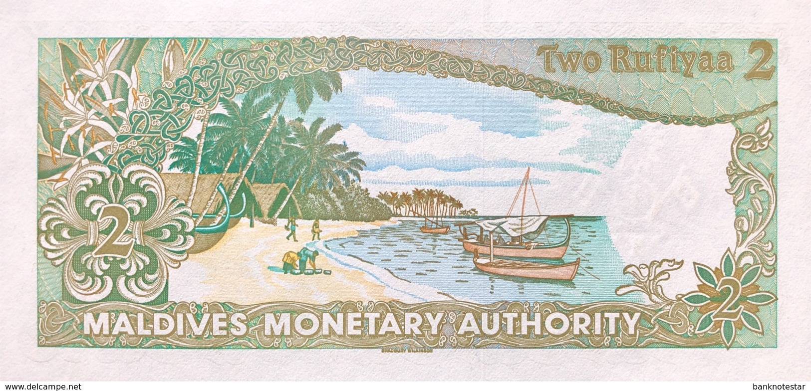 Maldives 2 Rufiyaa, P-9 (1983) - UNC - Maldiven