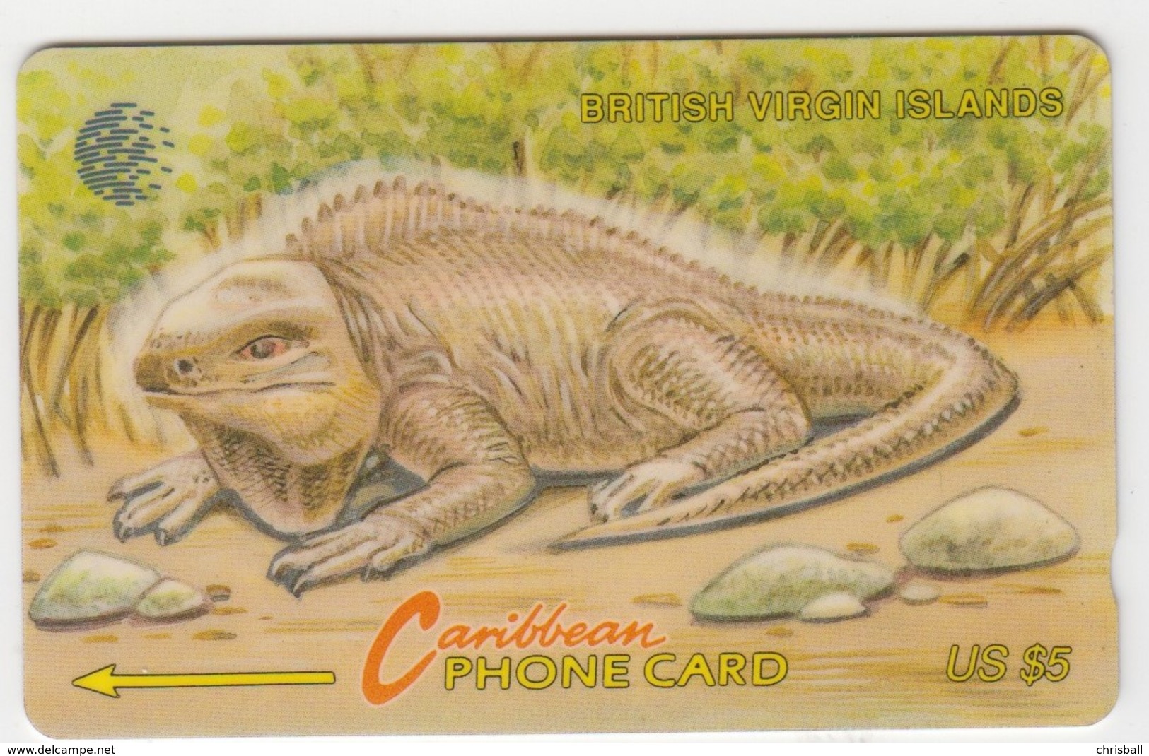 Virgin Islands GPT Phonecard (Fine Used) Code 21CBVA - Jungferninseln (Virgin I.)