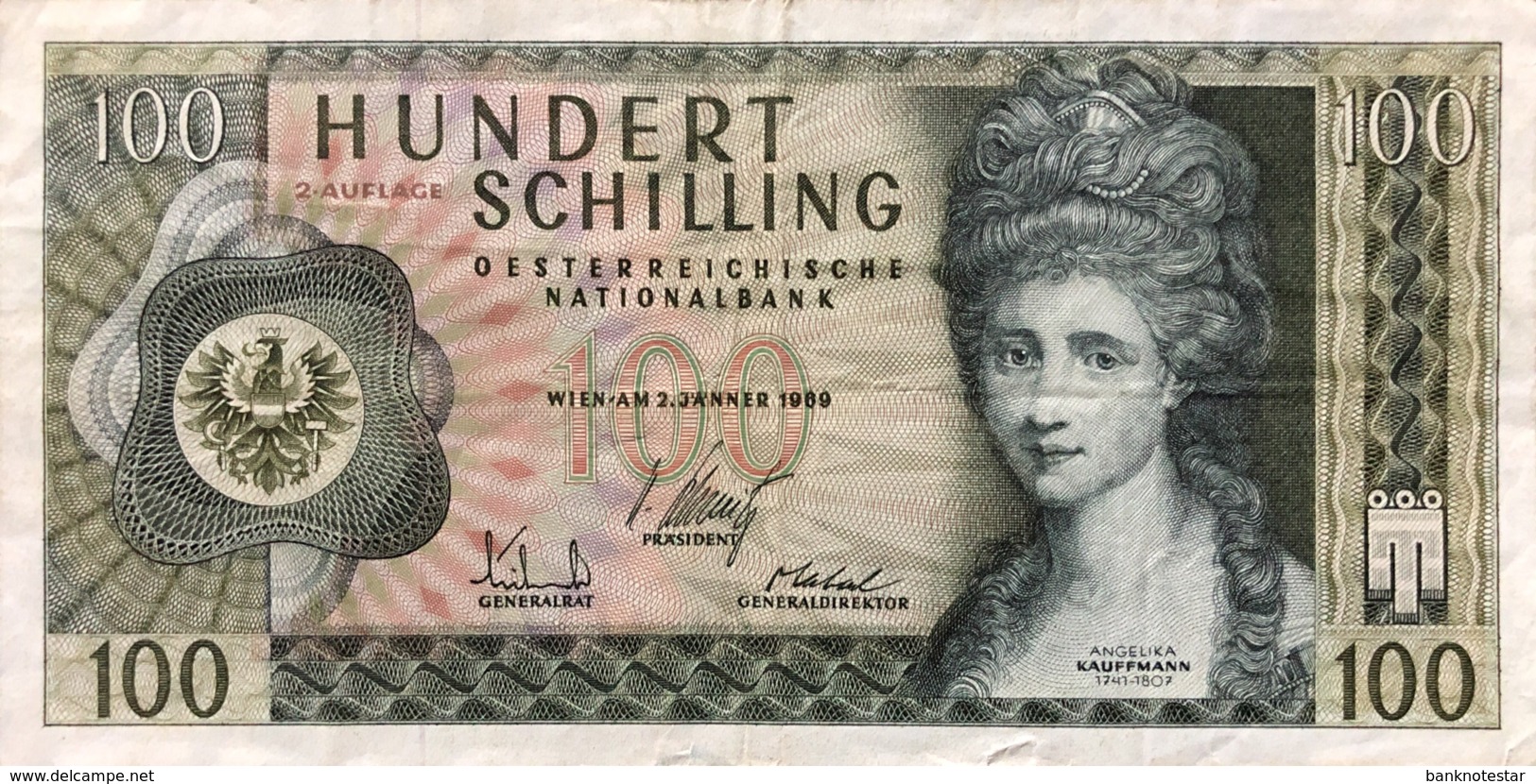 Austria 100 Schilling, P-146 (2.1.1969) - Very Fine - Oesterreich