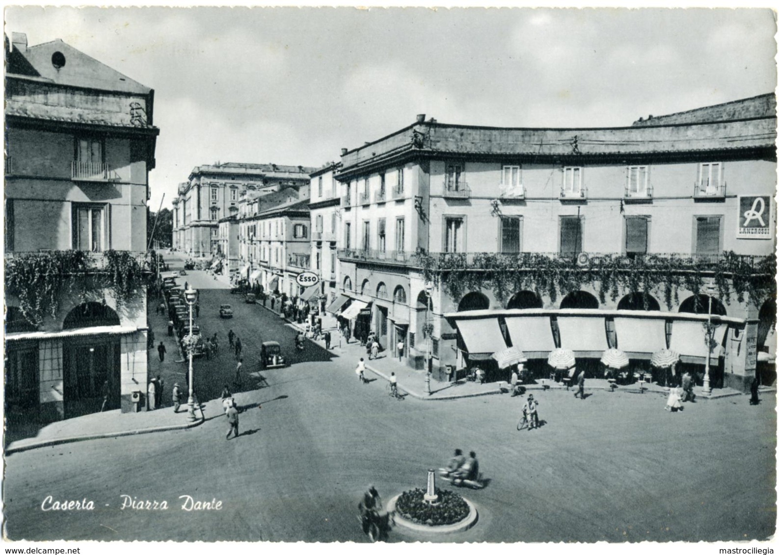 CASERTA  Piazza Dante  Insegne Lanerossi  Esso Distributore Di Benzina - Caserta