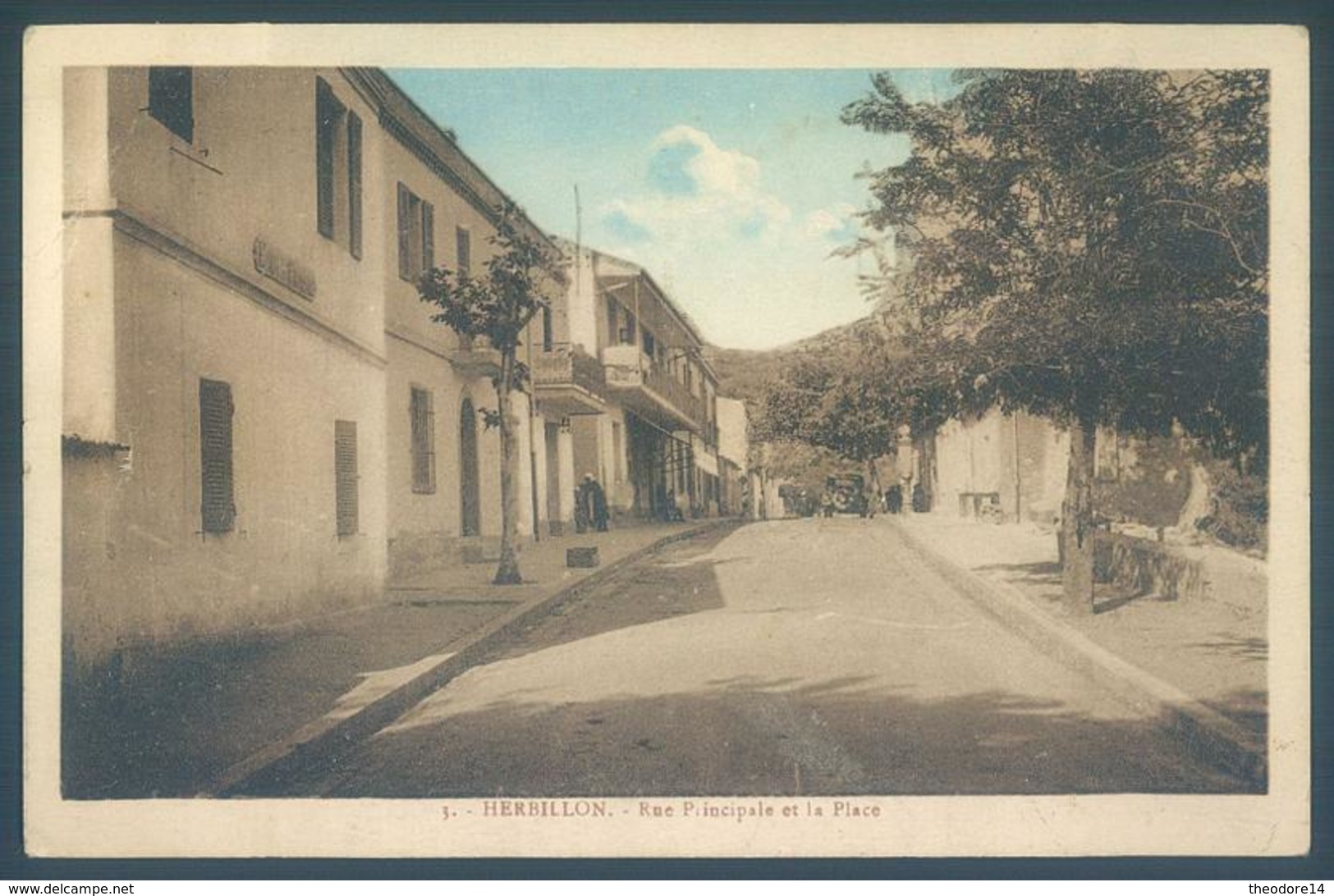 Algerie HERBILLON Rue Principale Et La Place - Autres & Non Classés