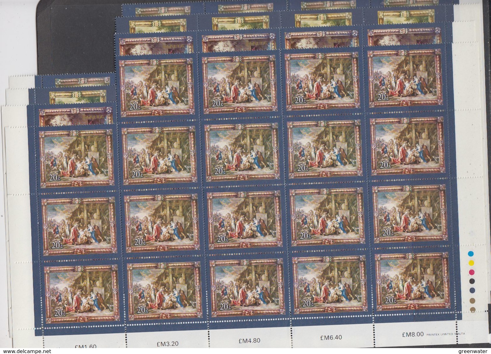 Malta 1977 400th. Anniversary Birth Of Rubens / Flemish Tapestries 4v 19x  ** Mnh (F7965) - Malta