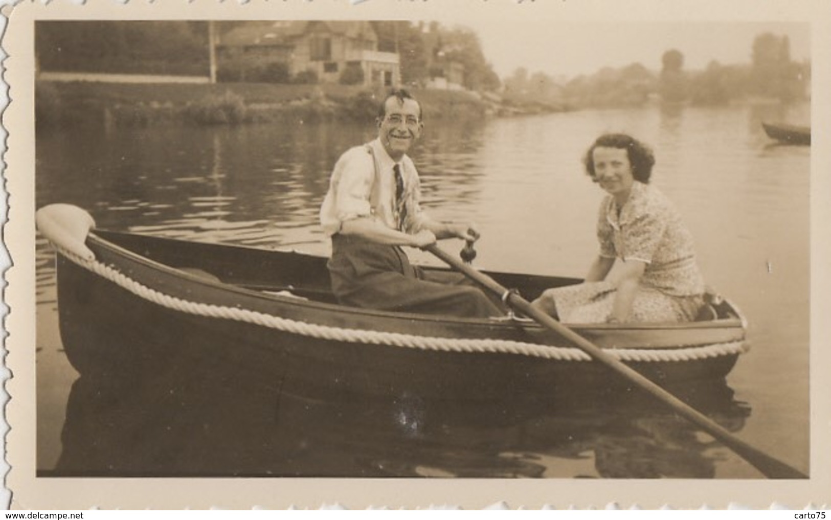 Photographie - Youyou Canot Bâteaux - Joinville Le Pont Marne - Pentecôte 1948 - Fotografie