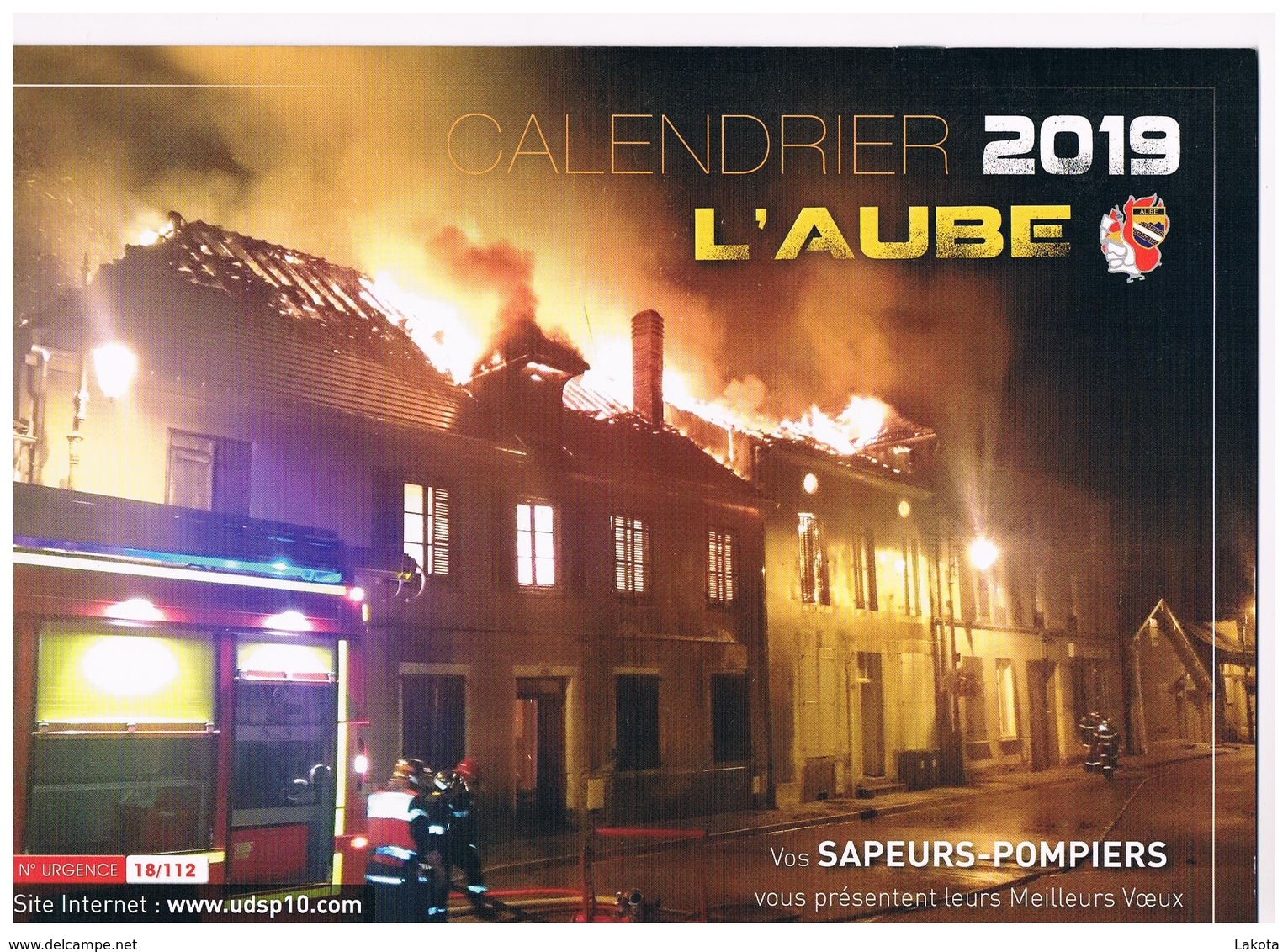 Le Calendrier Des Sapeurs Pompiers De L'AUBE 2019 - Camion De Chavanges - Pages De Coloriage Enfants - Grand Format : 2001-...