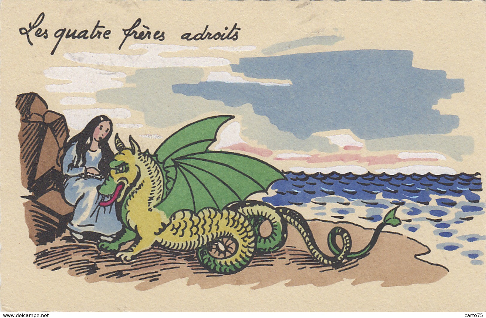 Contes Fables Et Légendes - Dragon - Les Quatre Frères Adroits - Conte De Grimm - Fairy Tales, Popular Stories & Legends