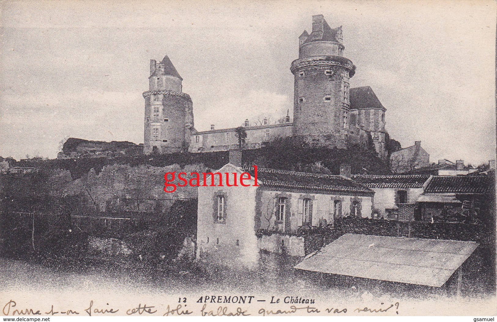 85 - Apremont Le Château (maisons), - Autres & Non Classés