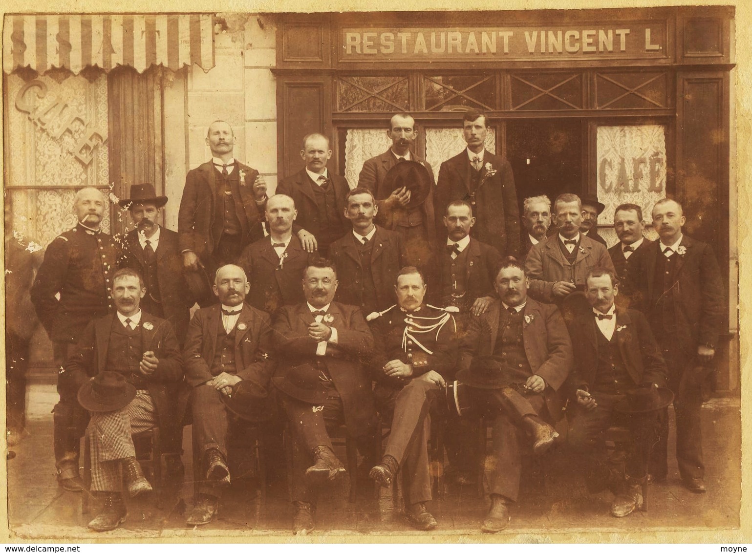 12387 -  CHAMBERY   VOGLANS ?   -  RESTAURANT   VINCENT -  Gros Plan  - Grande Photo J. Lançon  1900   ANNECY - Restaurants