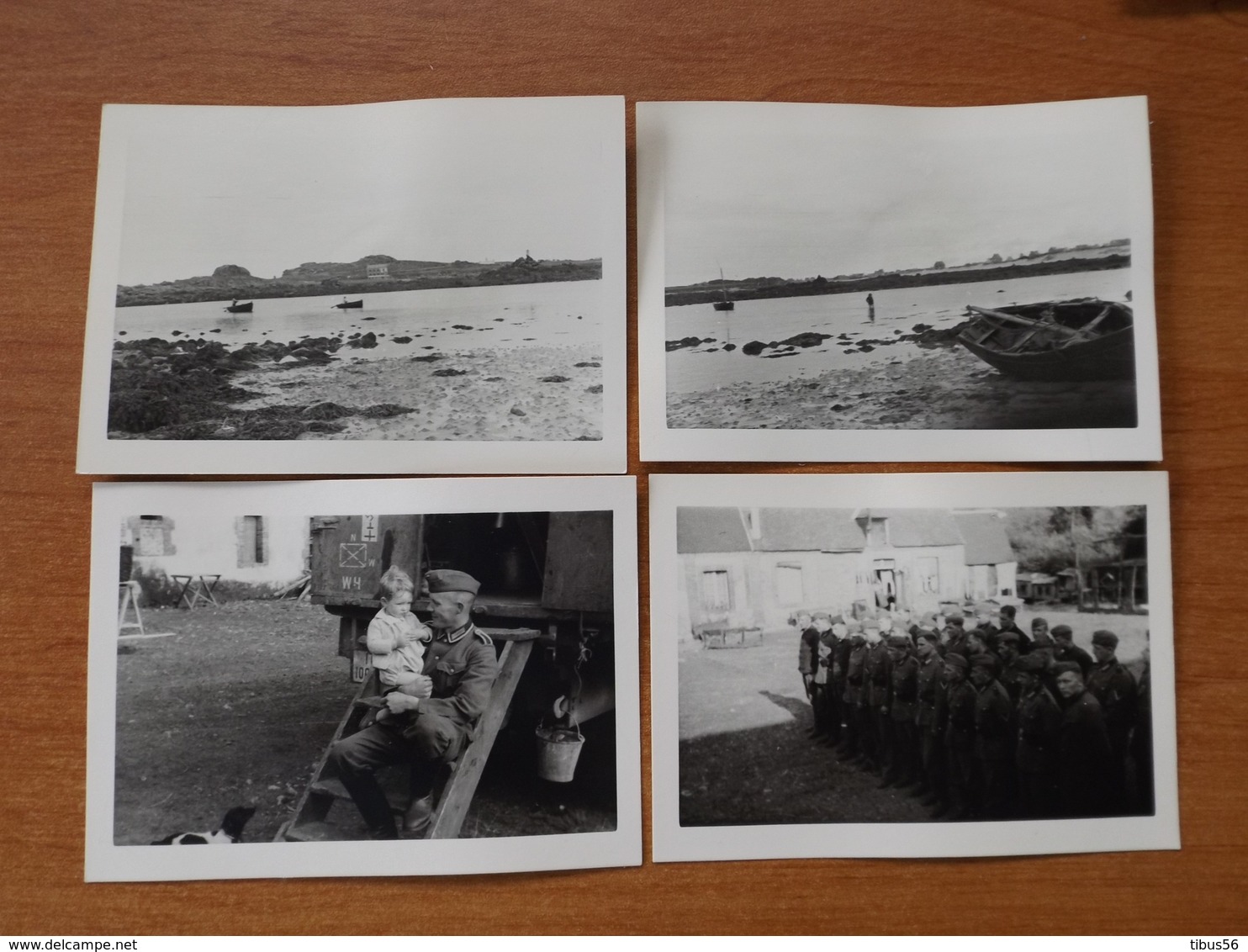 WW2 GUERRE 39 45 PORSPODER MELON SOLDATS ALLEMANDS COTES BARQUES FERME ENFANT    6ème Compagnie Du 471 ° Régiment - Autres & Non Classés