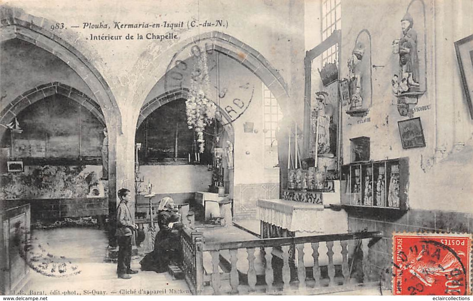 Plouha            22         Kermaria En Isquit       Intérieur De.La Chapelle     1                (voir Scan) - Plouha