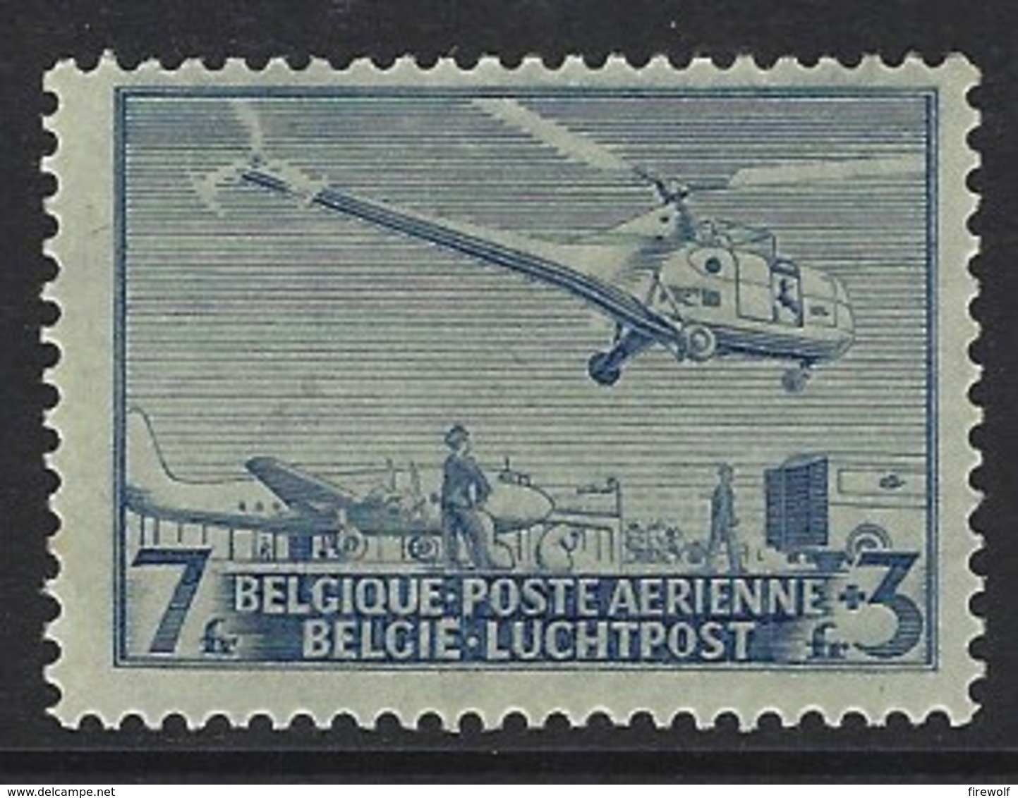 A04 - Belgium - 1950 - Airmail - OBP PA25 MH - Helicopter Sikorsky - Otros & Sin Clasificación