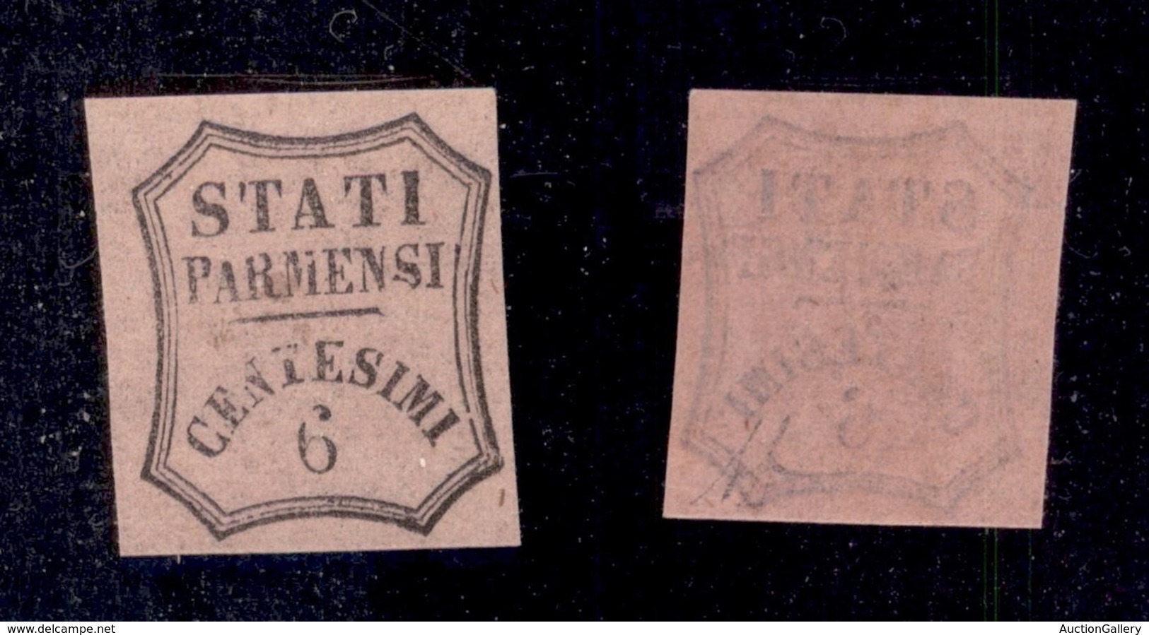 ANTICHI STATI ITALIANI - Parma - Segnatasse - 1857 - Non Emesso - 6 Cent (1A) - Gomma Integra - Diena - Otros & Sin Clasificación