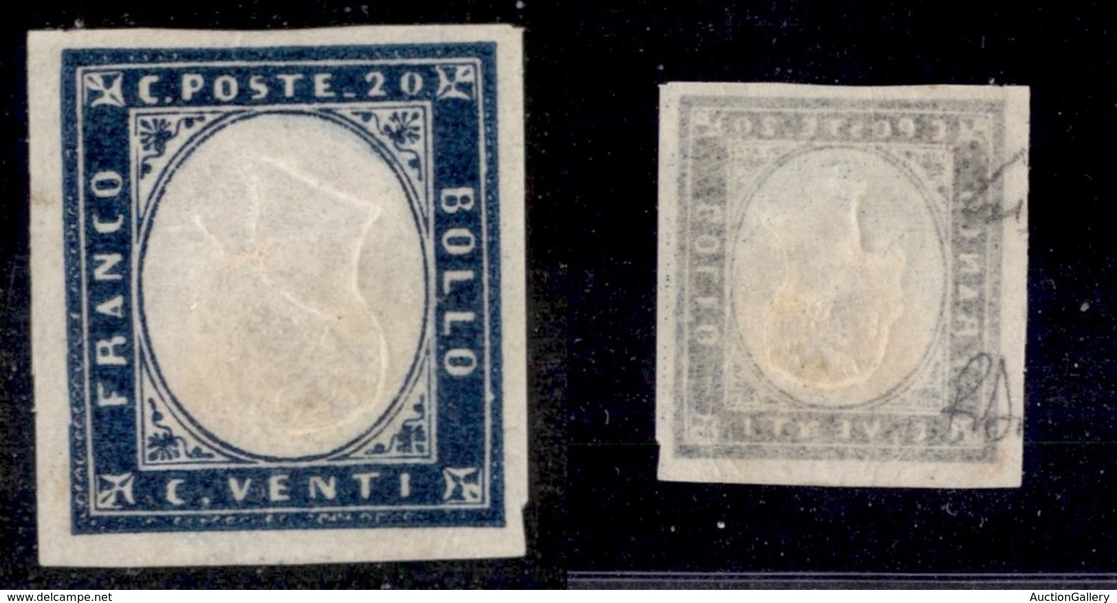 ANTICHI STATI ITALIANI - Sardegna - 1857 - Effigie Capovolta - 20 Cent (15Dc) - Gomma Originale - Diena (12.000) - Other & Unclassified