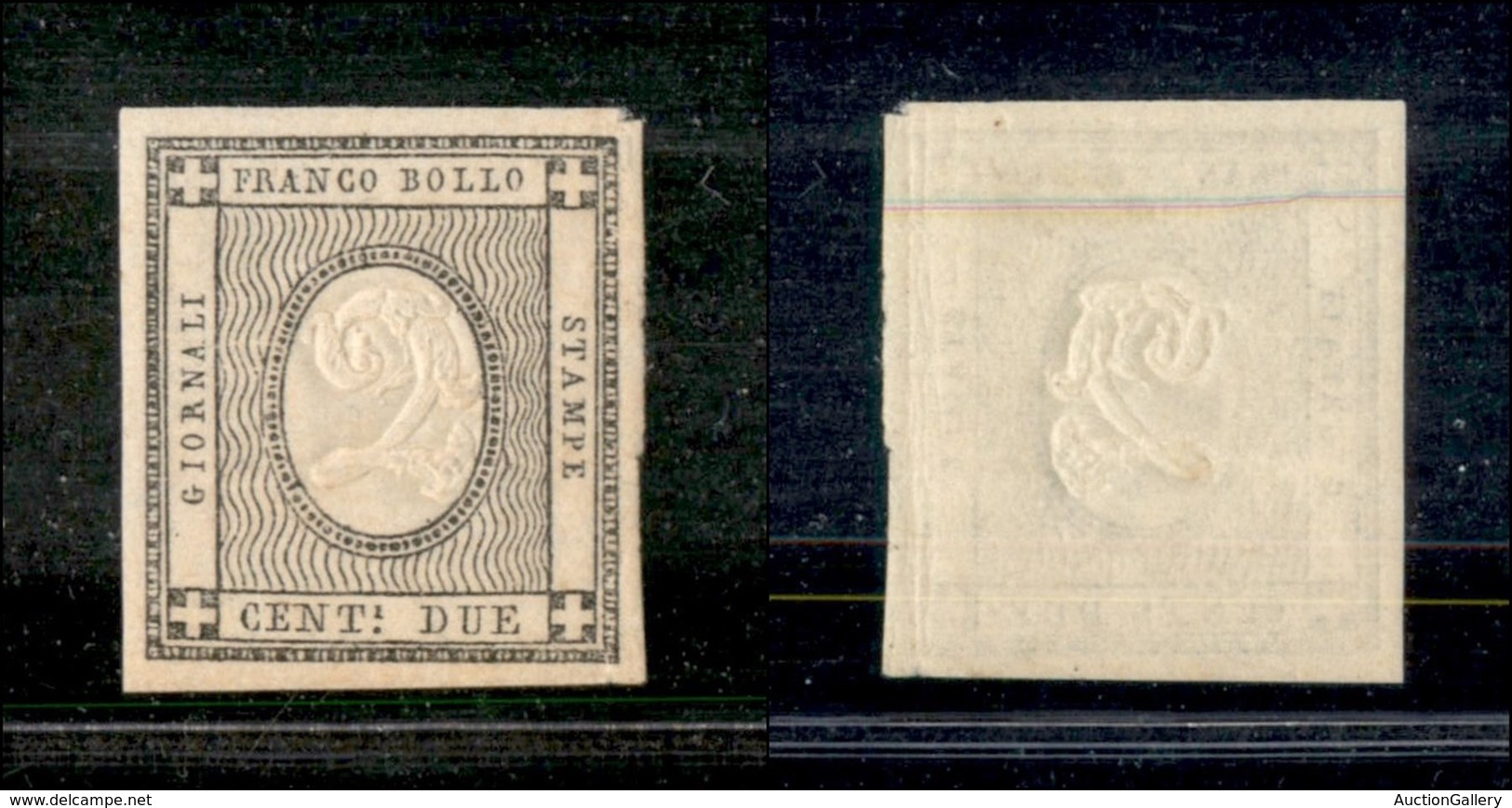 ANTICHI STATI ITALIANI - Sardegna - 1861 - 2 Cent (20) - Gomma Originale (500) - Autres & Non Classés