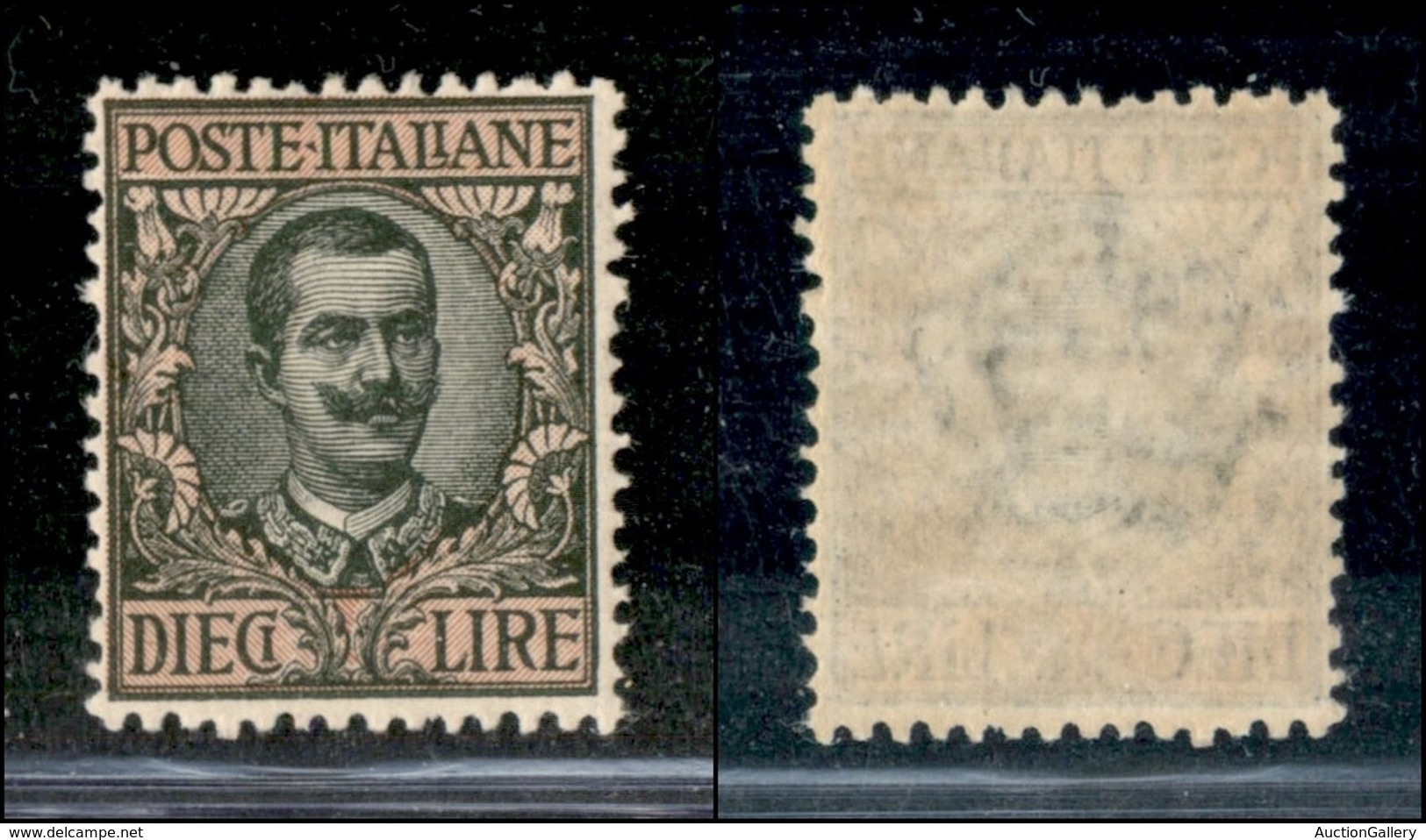 REGNO - 1910 - 10 Lire Floreale (91) - Gomma Integra (275) - Autres & Non Classés