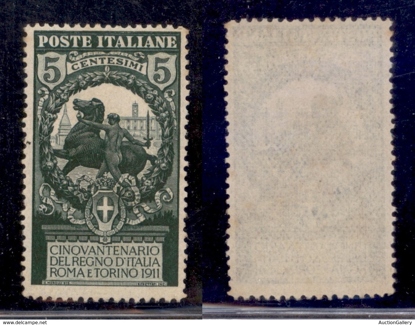 REGNO - 1911 - 5 + 5 Cent Unità (93) - Gomma Integra (175) - Autres & Non Classés