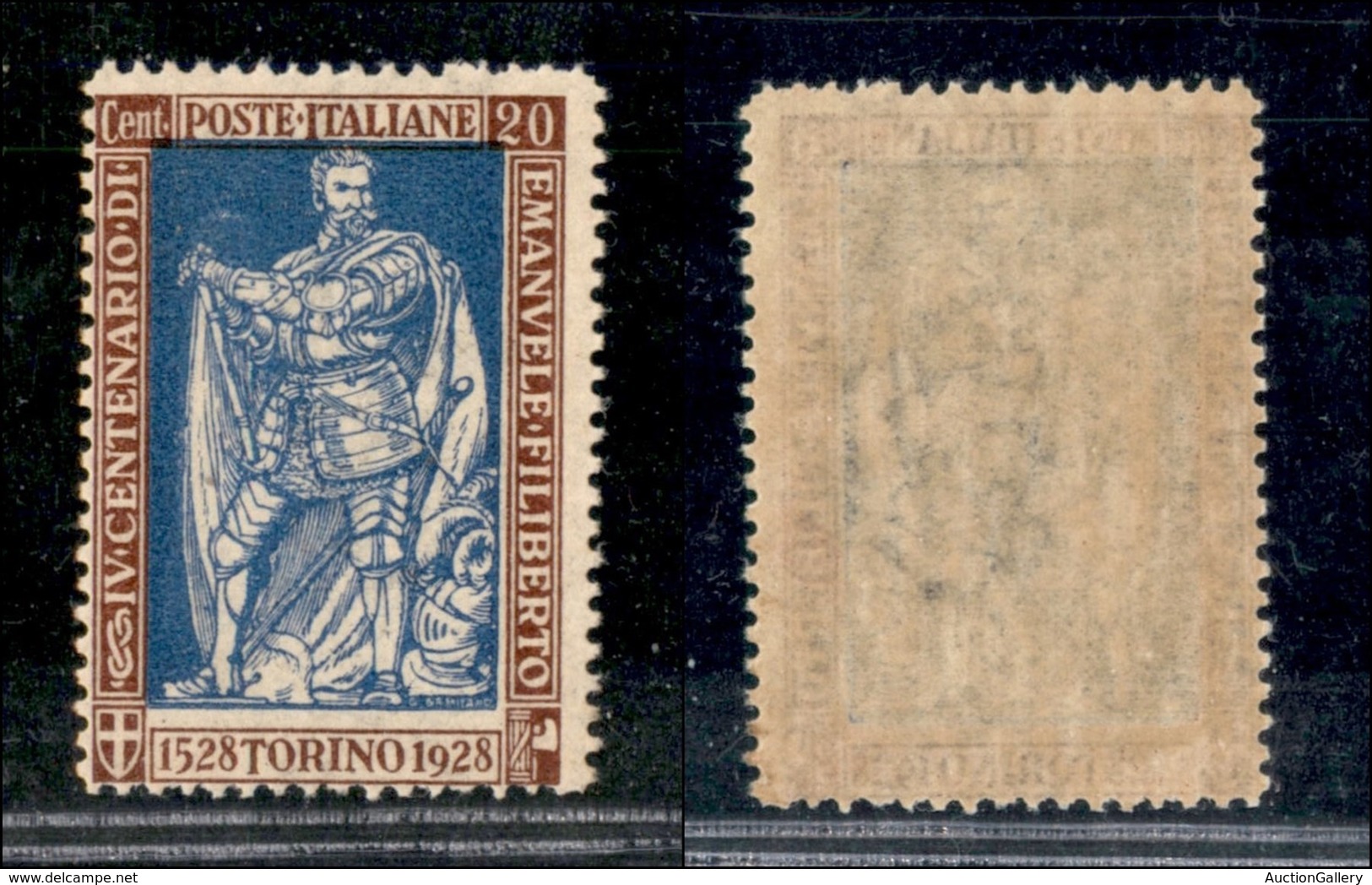 REGNO - 1928 - 20 Cent Emanuele Filiberto (230) - Gomma Integra (300) - Autres & Non Classés