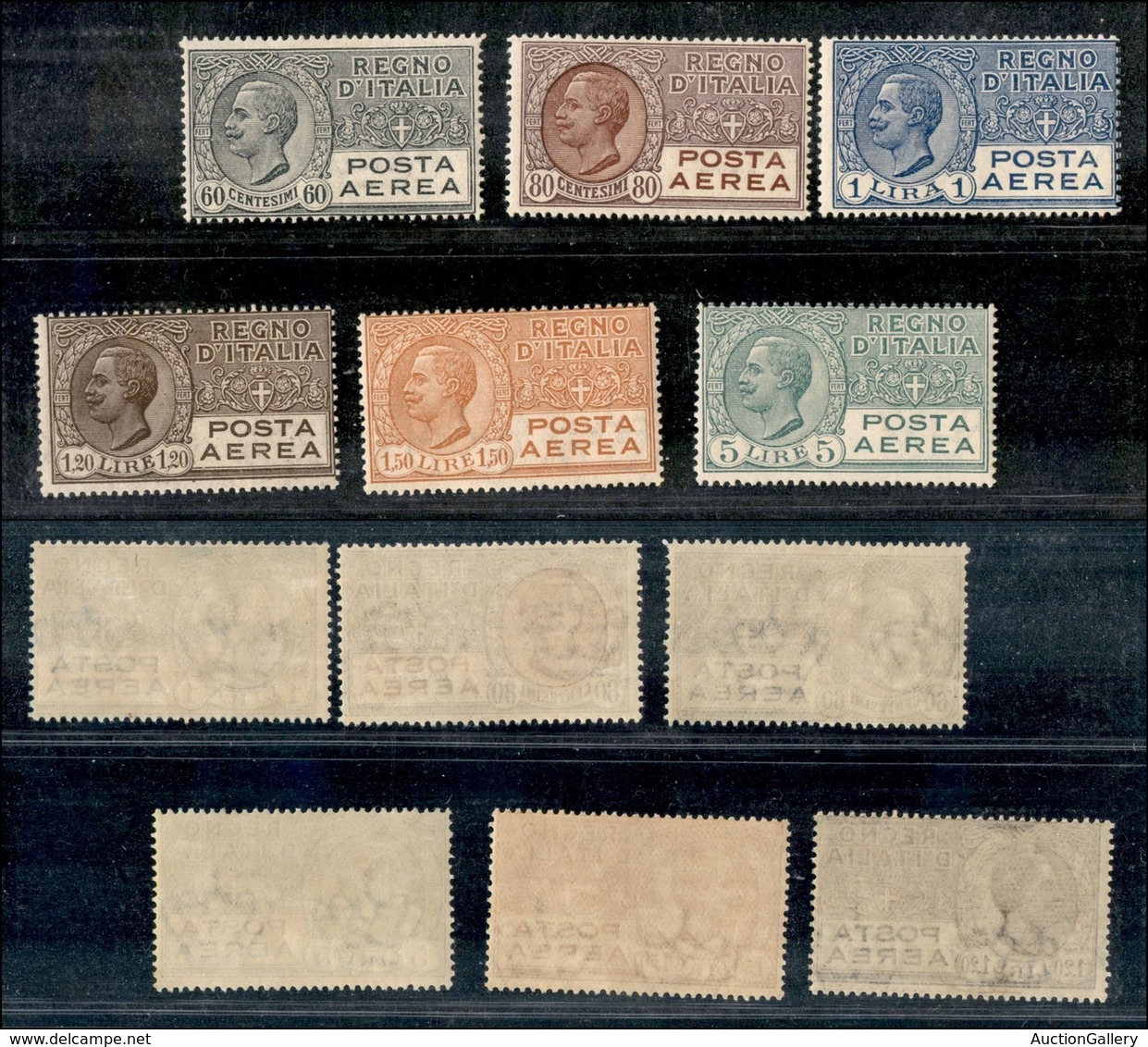 REGNO - 1926/1928 - Posta Aerea (3/7 + 3A) - 6 Valori - Gomma Integra (425) - Autres & Non Classés