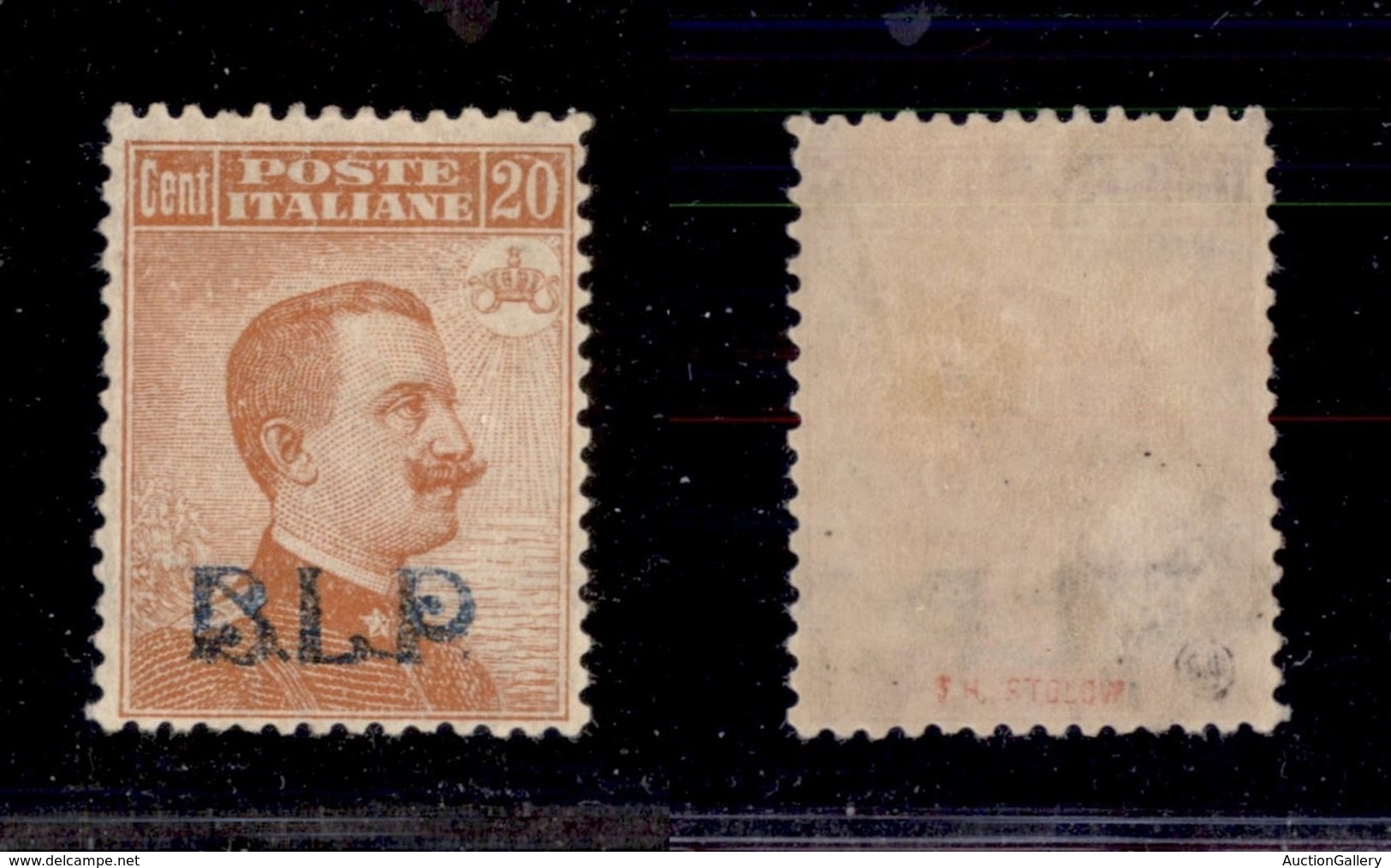 REGNO - 1921 - 20 Cent (2) - Gomma Originale - Cert. Diena (1.750) - Autres & Non Classés