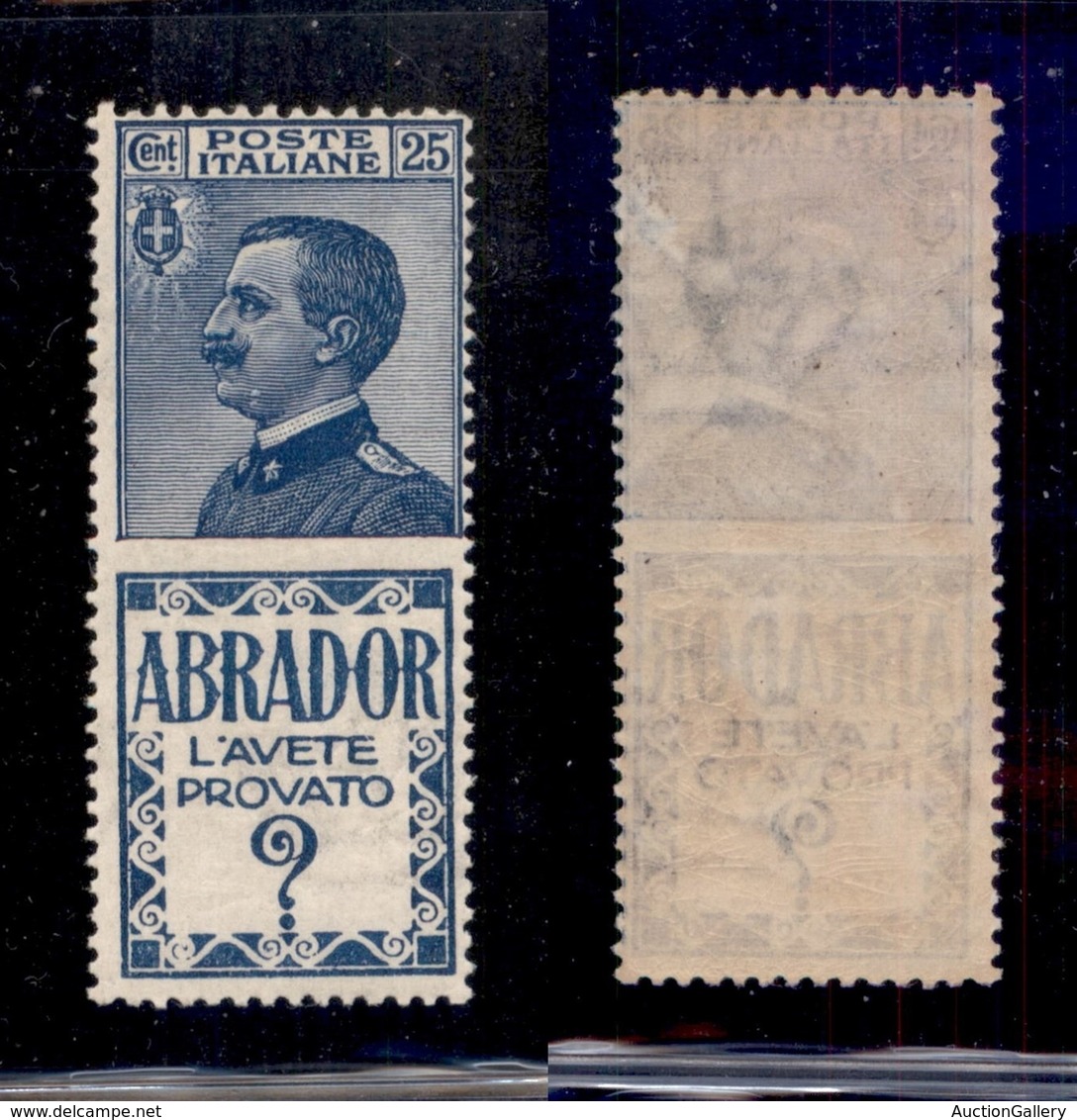 REGNO - 1924 - 25 Cent Abrador (4) - Gomma Integra (450) - Autres & Non Classés