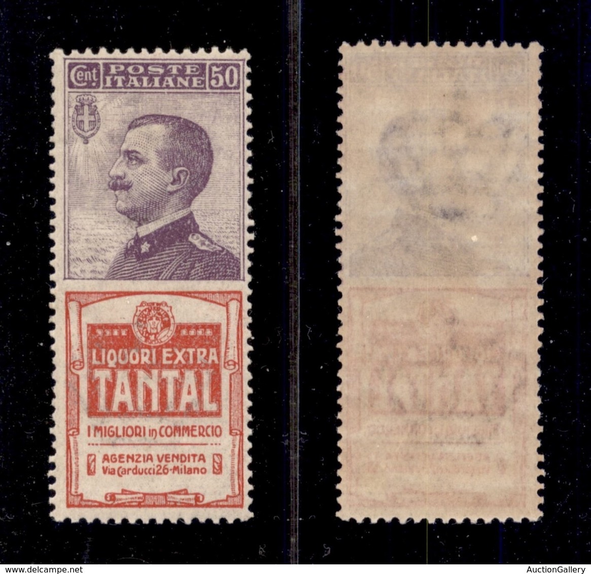 REGNO - 1925 - 50 Cent Tantal (18) - Gomma Integra - Ottima Centratura - Cert. AG (3.500) - Autres & Non Classés