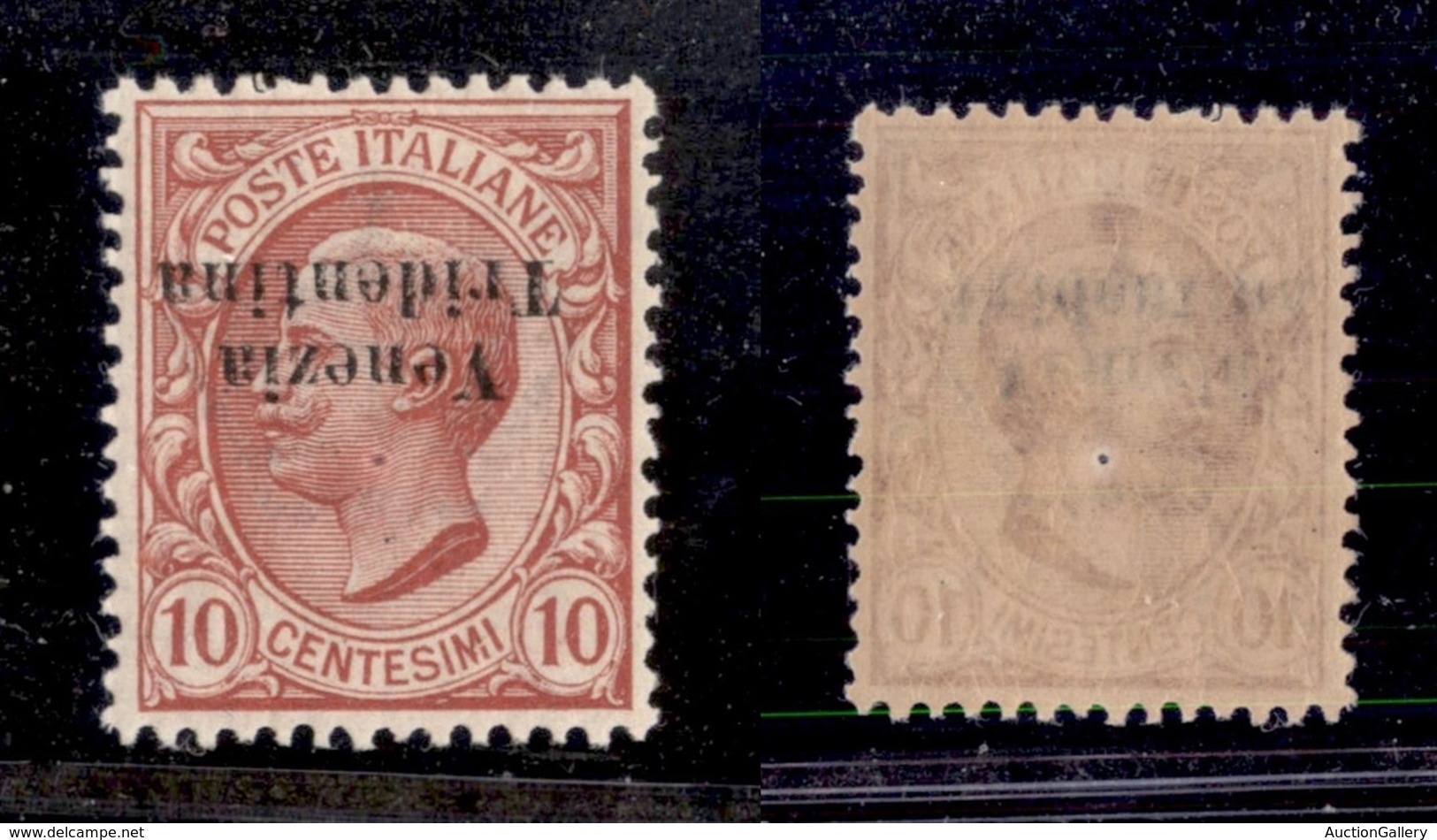 OCCUPAZIONI I GUERRA MONDIALE - Trentino-Alto Adige - 1918 - 10 Cent (22aa) Con Soprastampa Capovolta - Gomma Integra (6 - Other & Unclassified