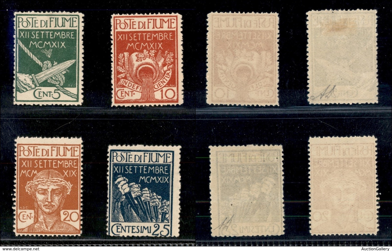 OCCUPAZIONI I GUERRA MONDIALE - Fiume - 1920 - Legionari A Fiume (127/130) - Serie Completa - Gomma Originale (220) - Other & Unclassified