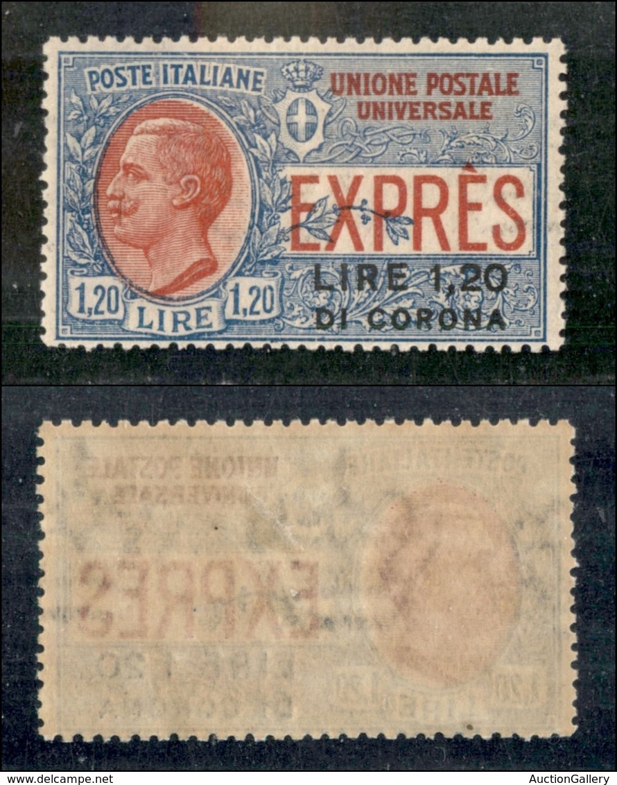 OCCUPAZIONI I GUERRA MONDIALE - Dalmazia - 1922 - 1.20 Lire Su 1.20 (2) - Gomma Originale (400) - Other & Unclassified