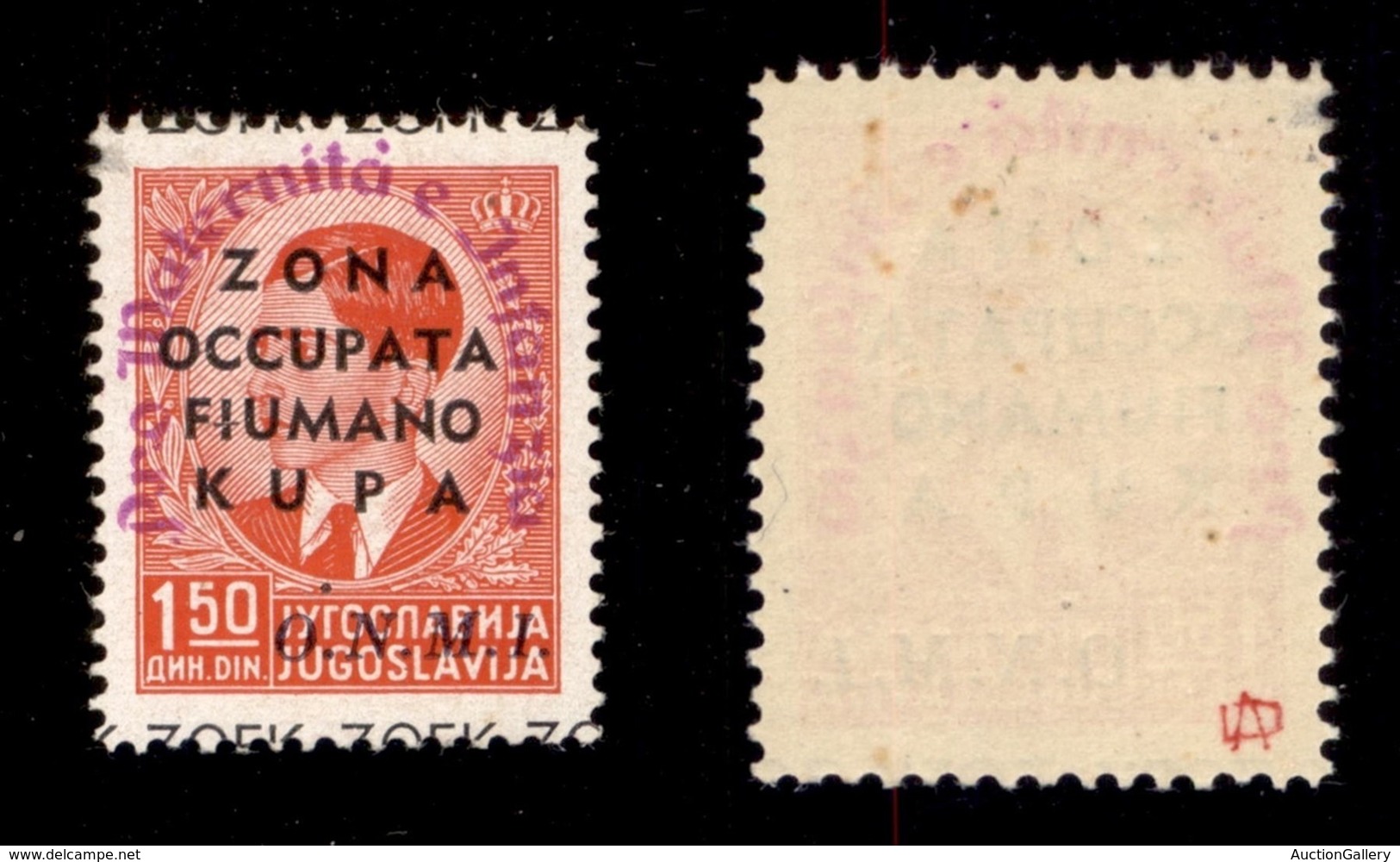 OCCUPAZIONI I GUERRA MONDIALE - Zona Fiumano Kupa - 1942 - Colori Cambiati - 1.50 Din Maternità E Infanzia (41) - Gomma  - Autres & Non Classés