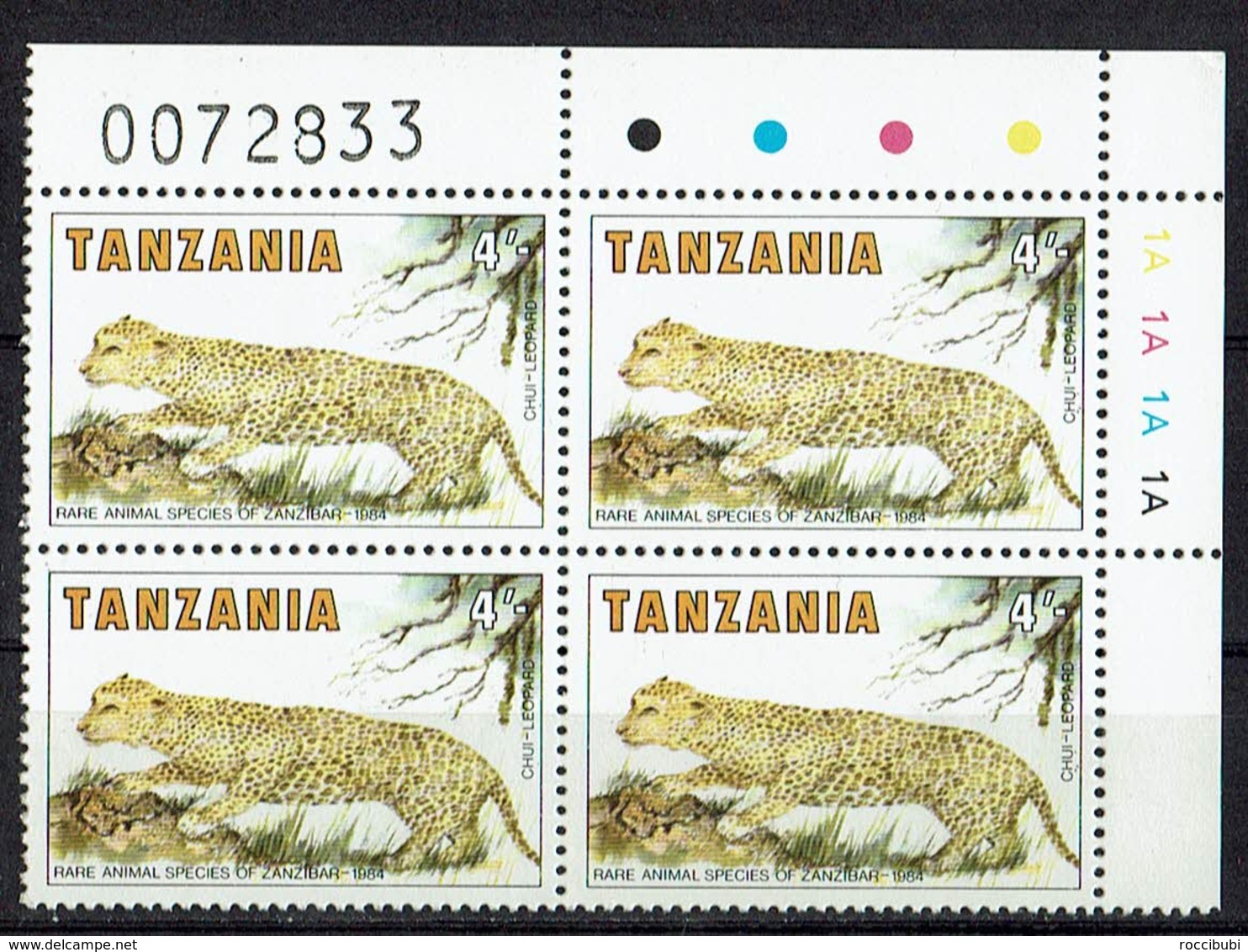 Tansania 1985 // 259 ** Tiere Von Sansibar - Tanzania (1964-...)
