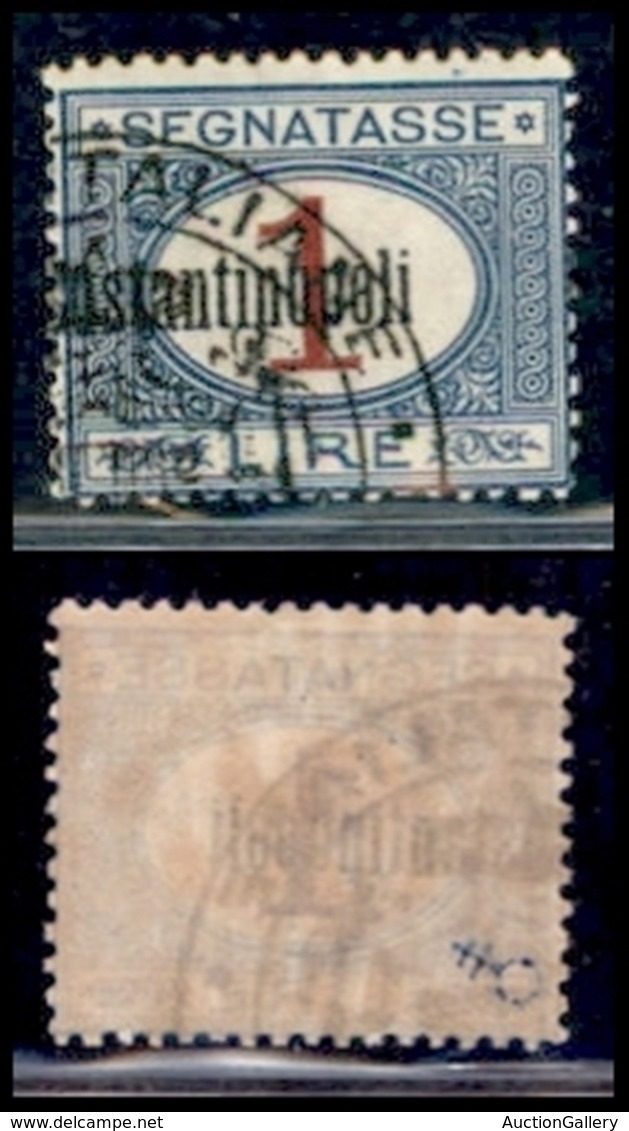 UFFICI POSTALI ALL'ESTERO - Levante - Costantinopoli - 1922 - 1 Lira (4bab) Con C A Cavallo - Gomma Originale - Other & Unclassified