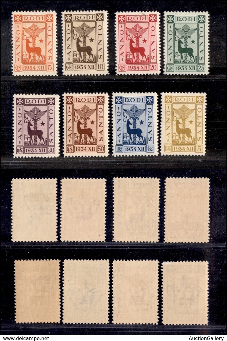 COLONIE - Egeo - Emissioni Generali - 1930 - Anno Santo (91/98) - Serie Completa - Gomma Originale (600) - Other & Unclassified