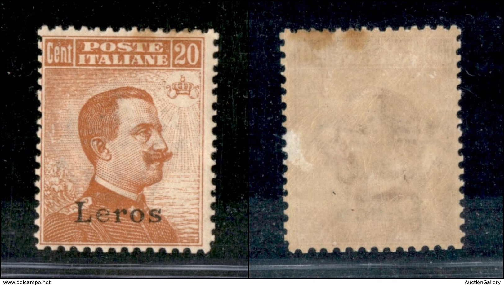 COLONIE - Egeo - Lero - 1921/1922 - 20 Cent Michetti (11) - Gomma Originale (260) - Autres & Non Classés