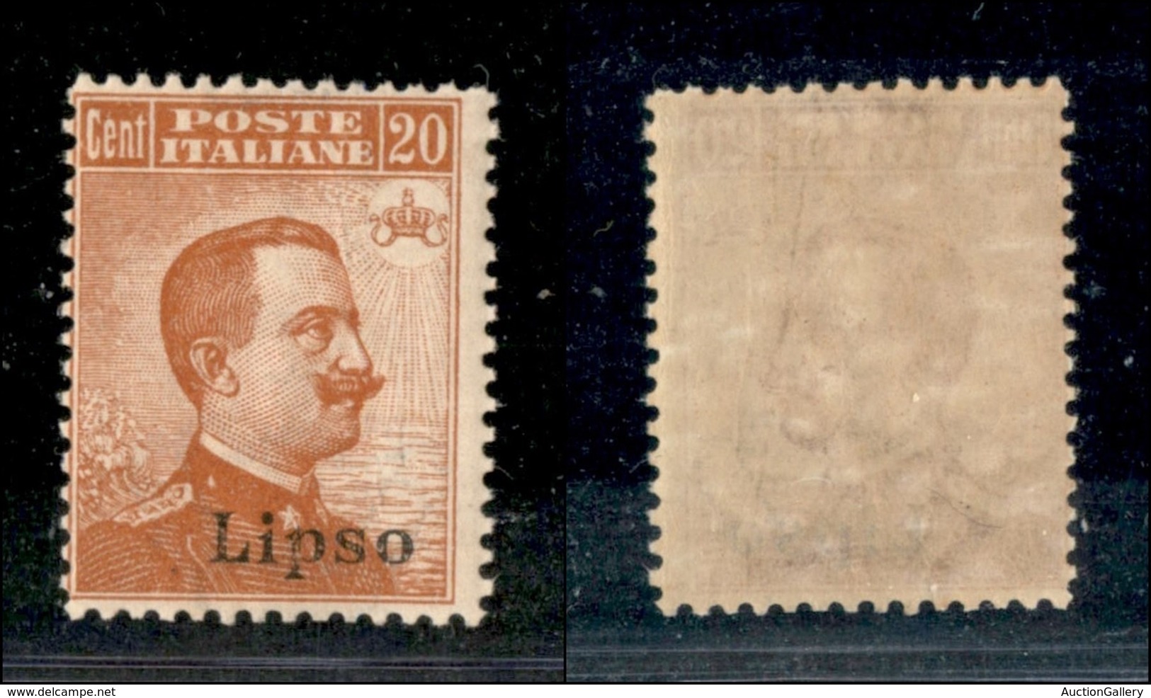 COLONIE - Egeo - Lipso - 1921/1922 - 20 Cent Michetti (11) - Gomma Integra (450) - Autres & Non Classés
